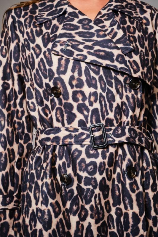 Gabardina animal print Leopardo
