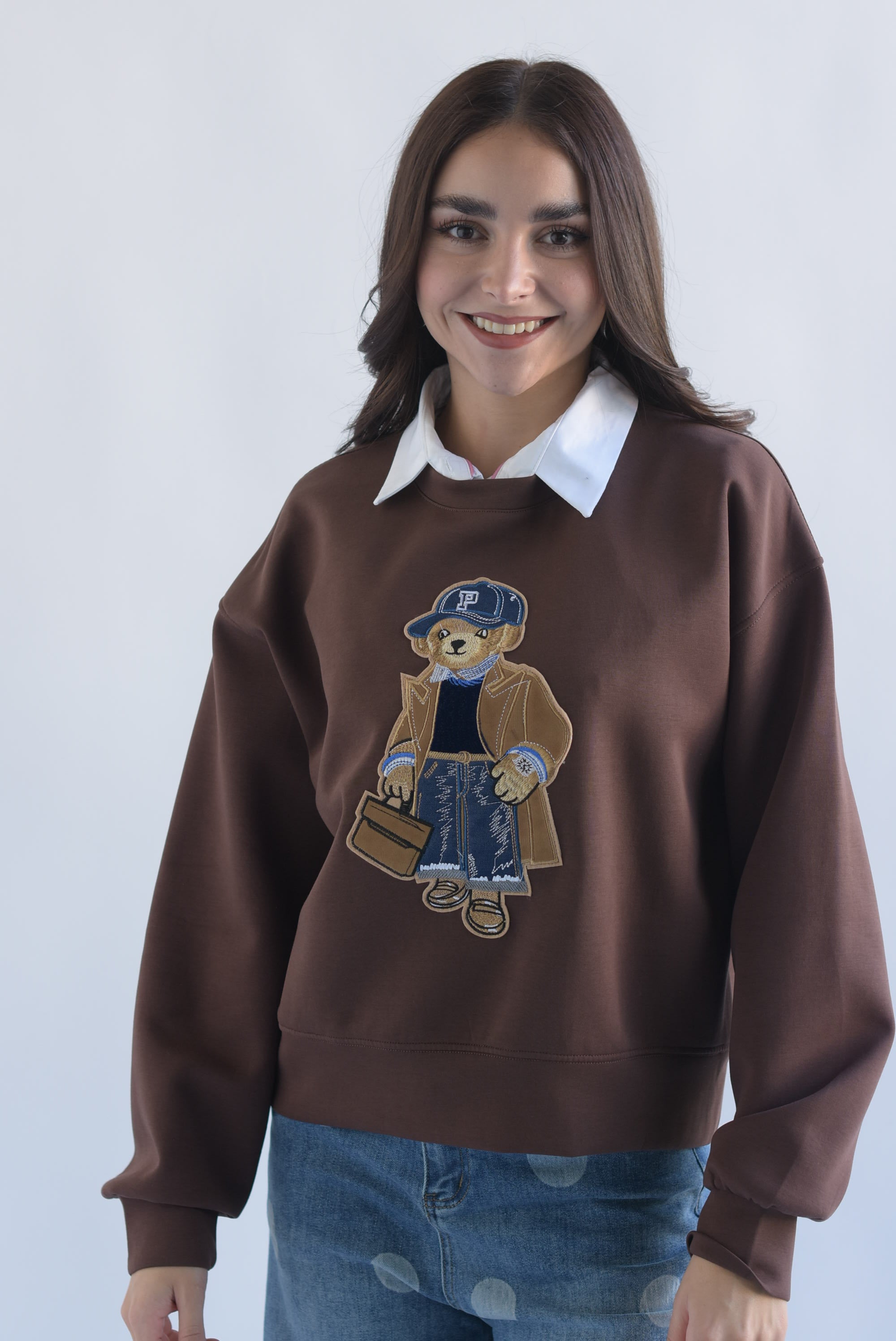 Sudadera oso gabardina