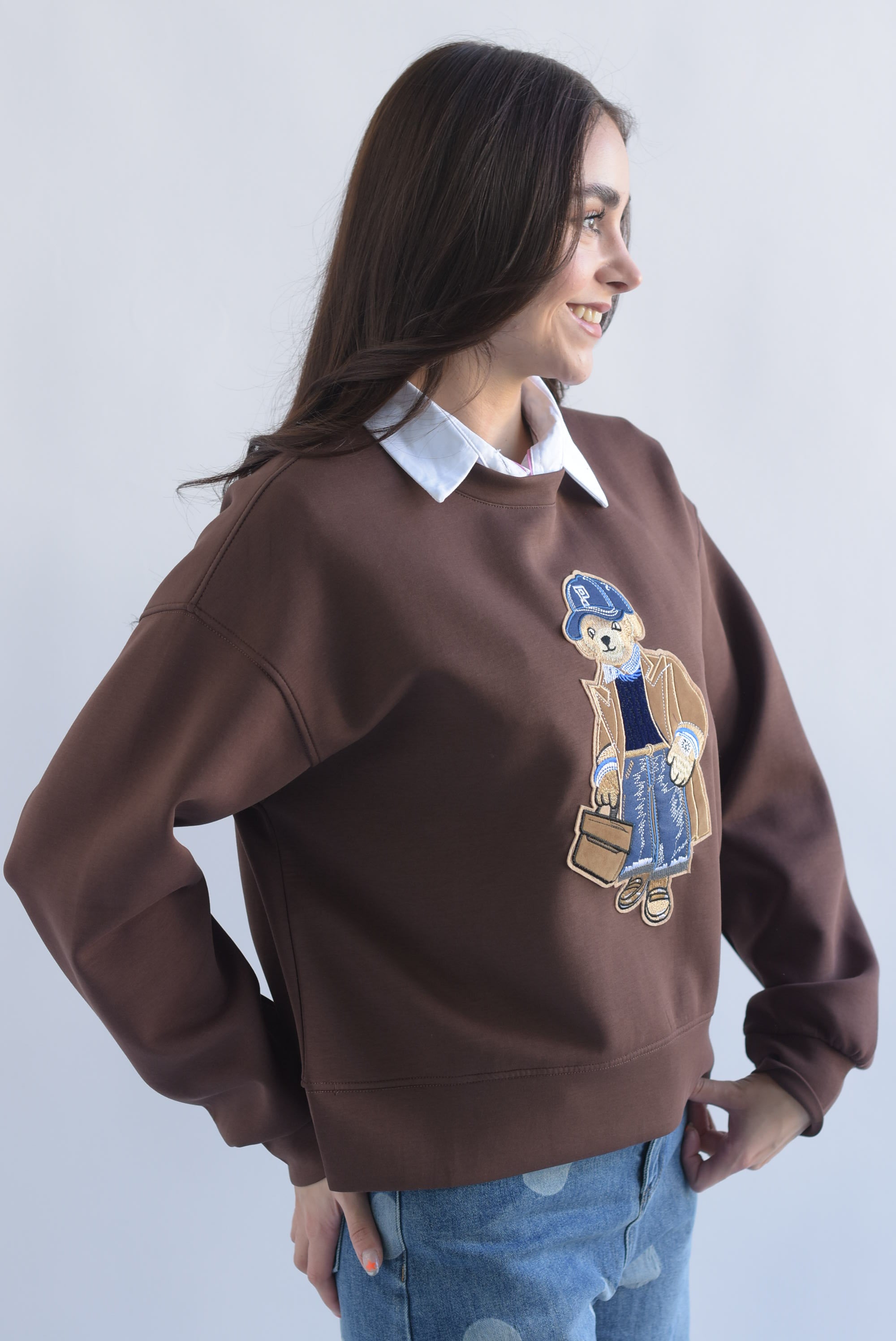 Sudadera oso gabardina