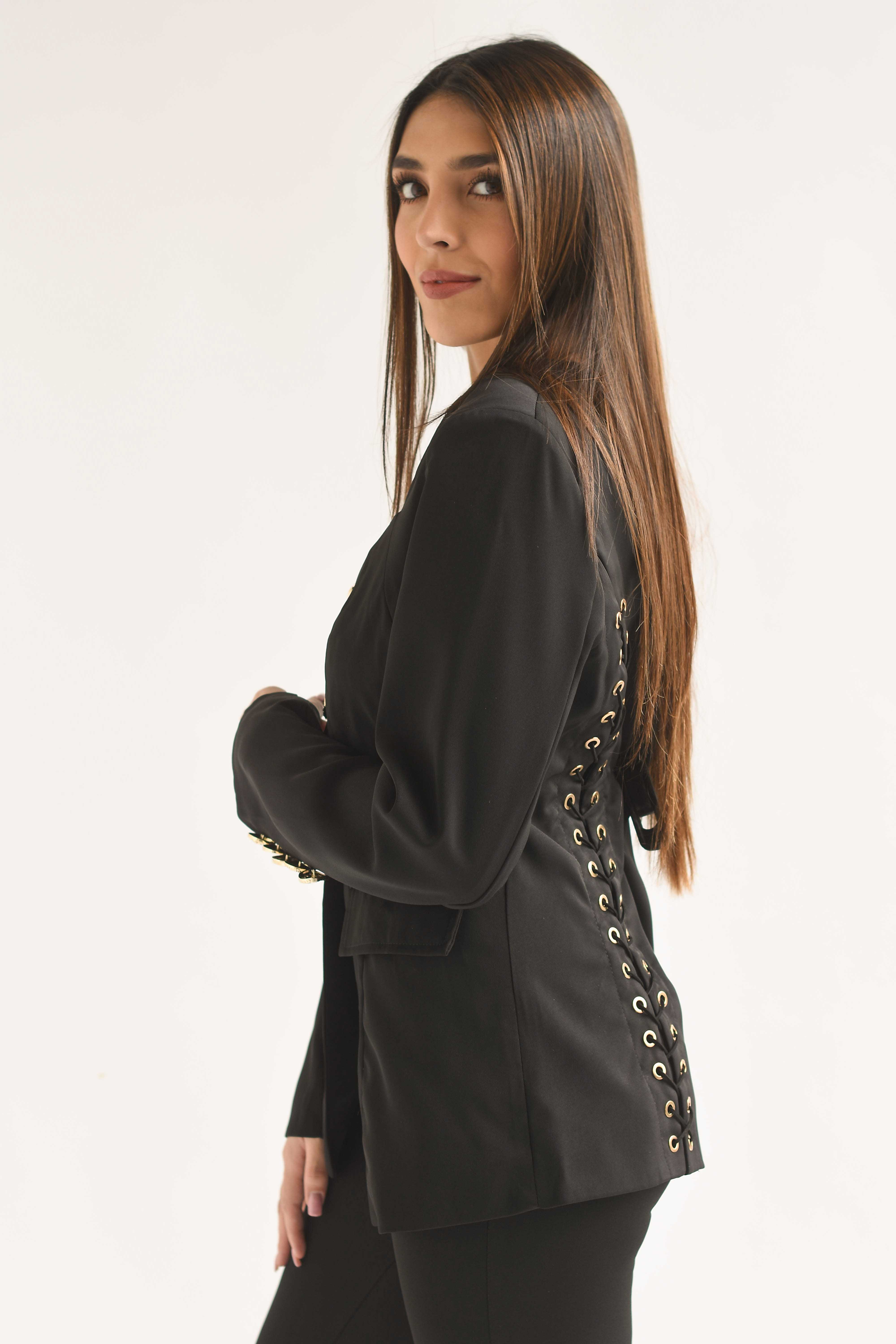 Blazer espalda agujetas