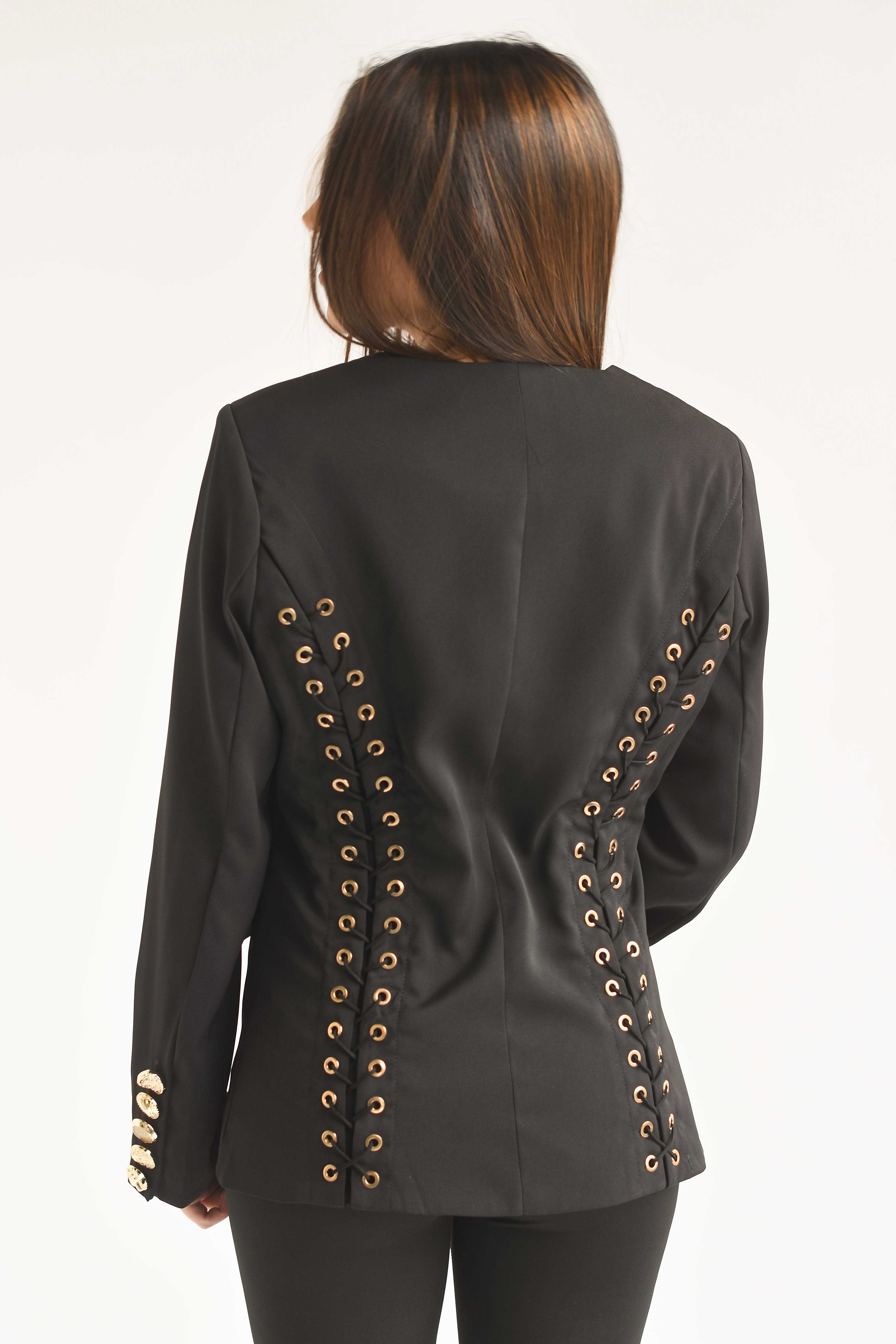 Blazer espalda agujetas