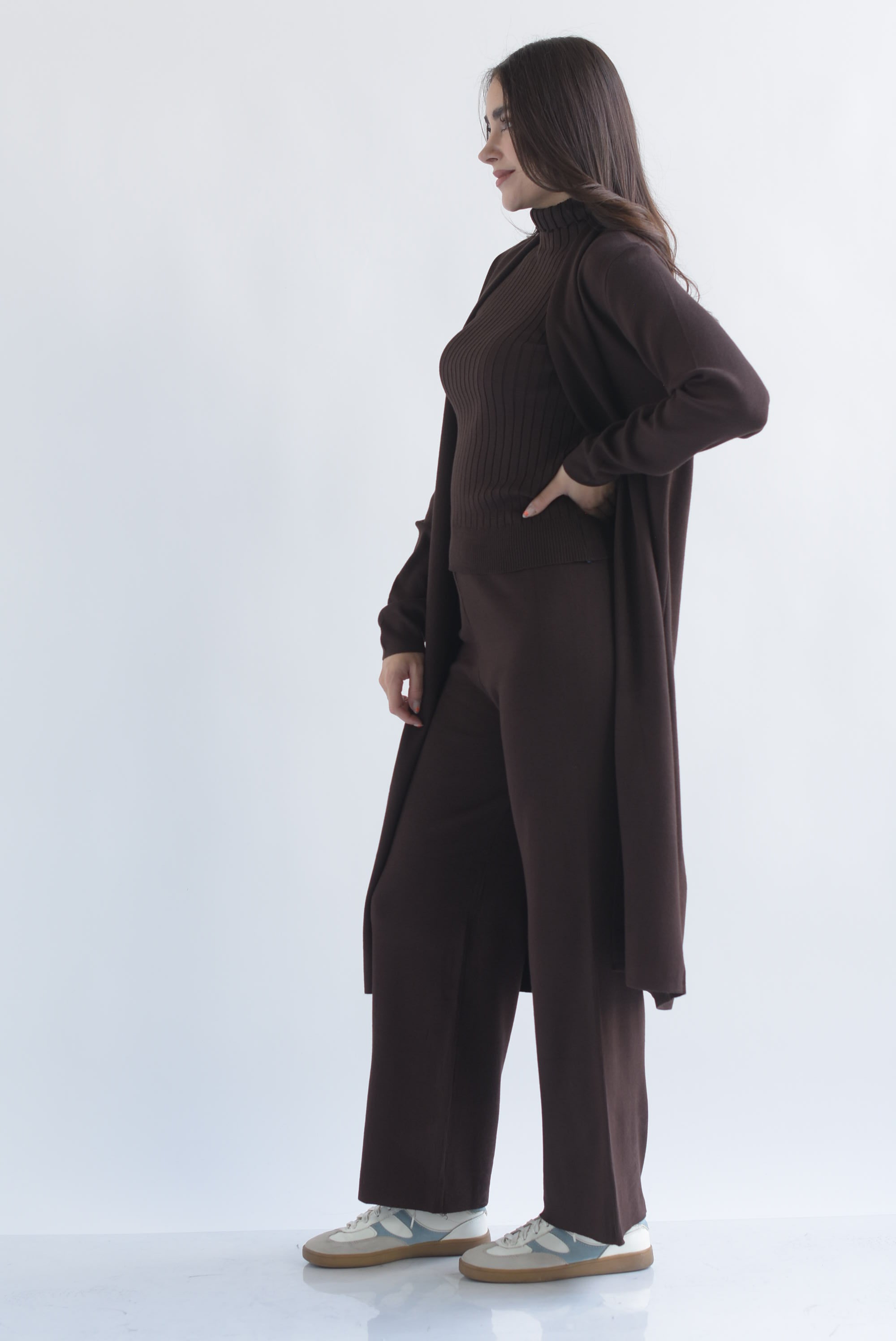 Set Pantalón, Blusa canalé y Ensamble punto