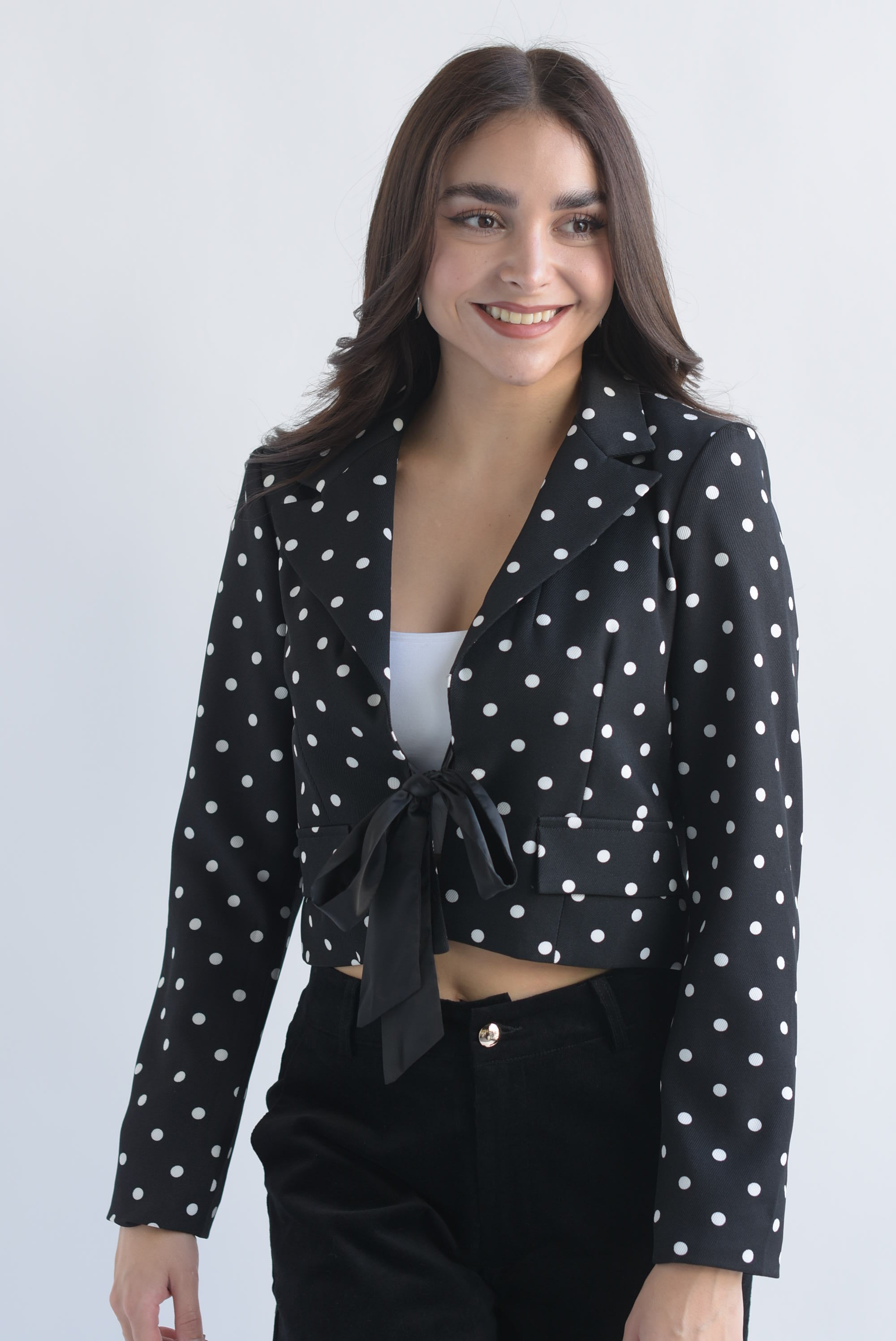 Blazer lazo polka dots