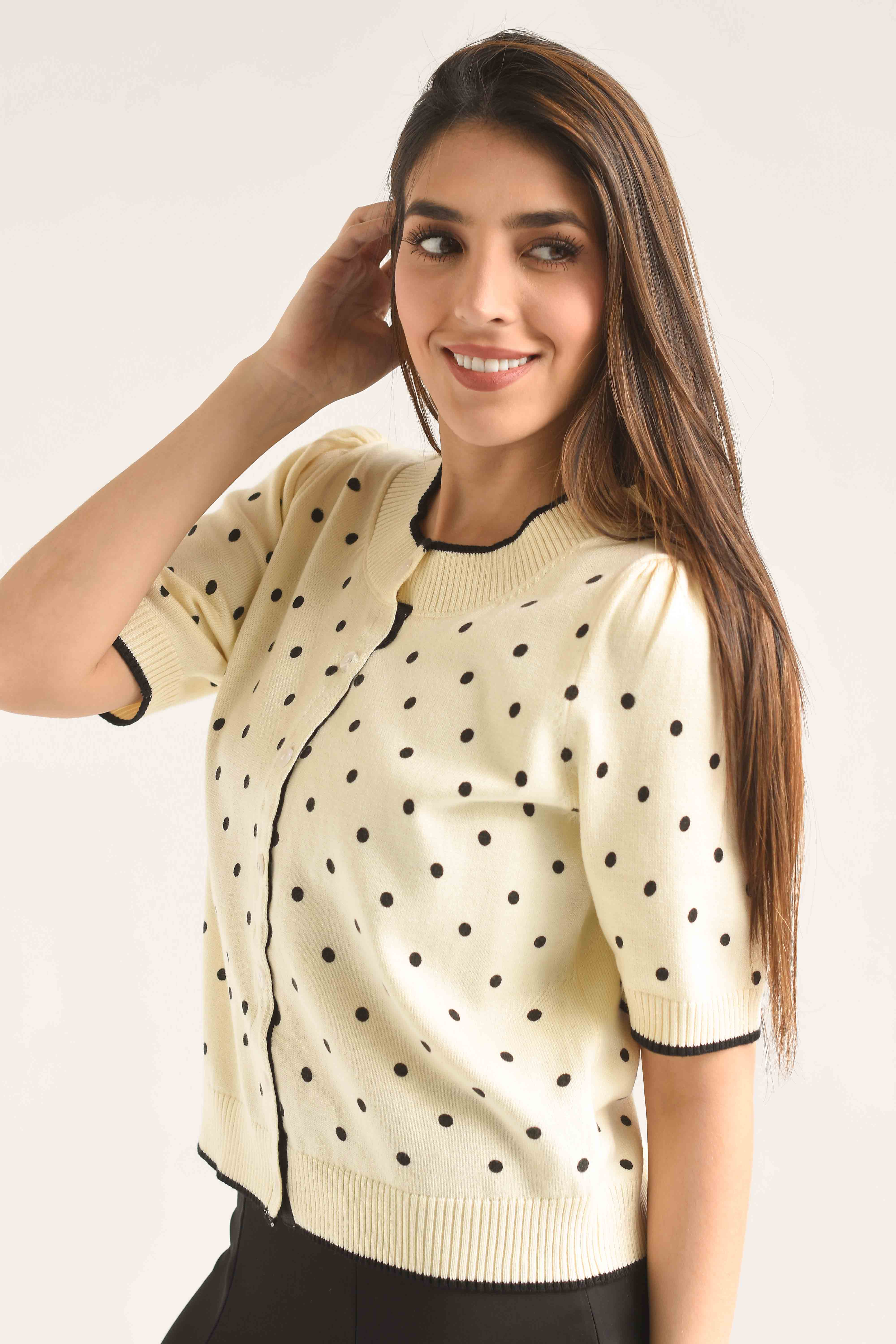 Blusa punto polka dots