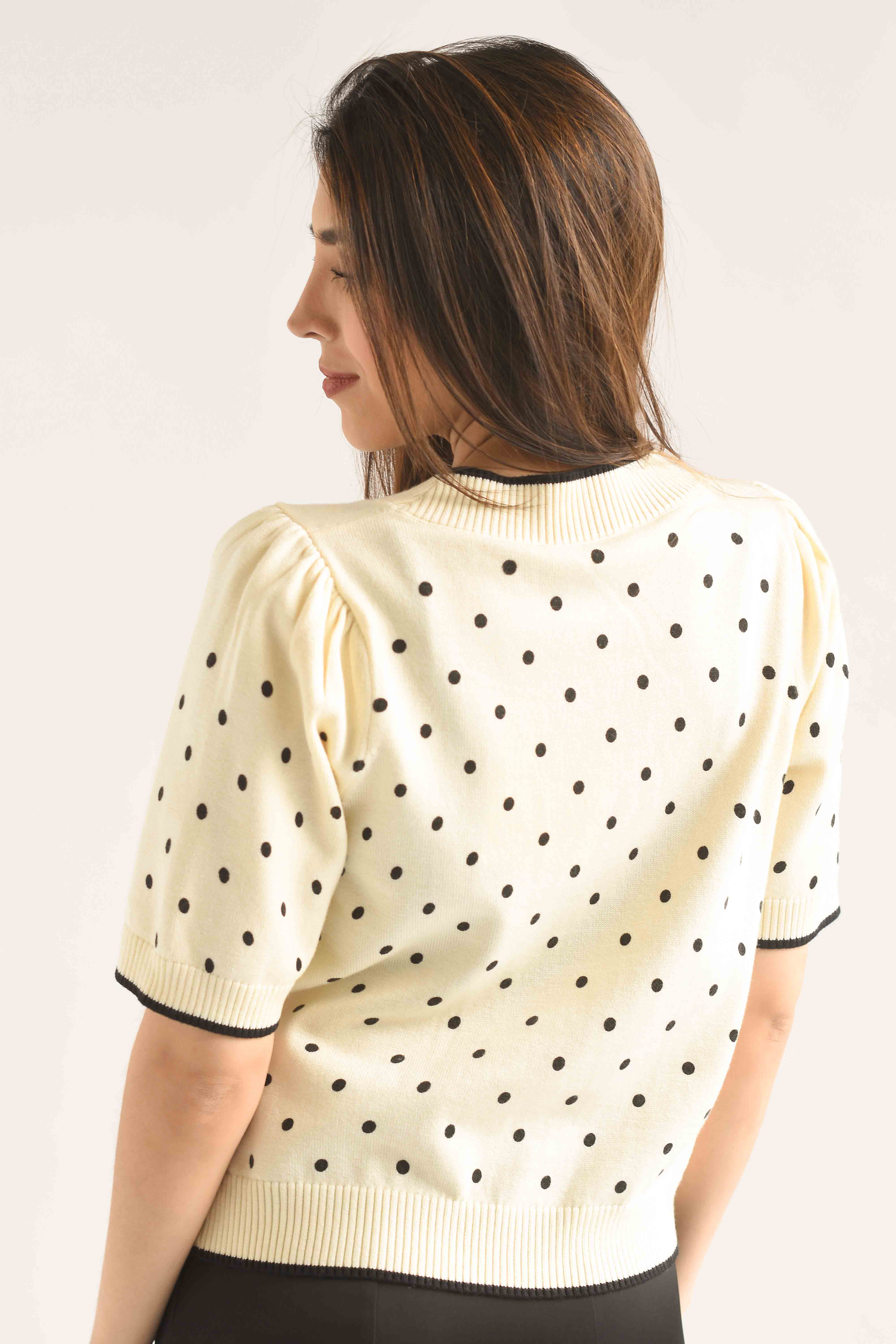 Blusa punto polka dots