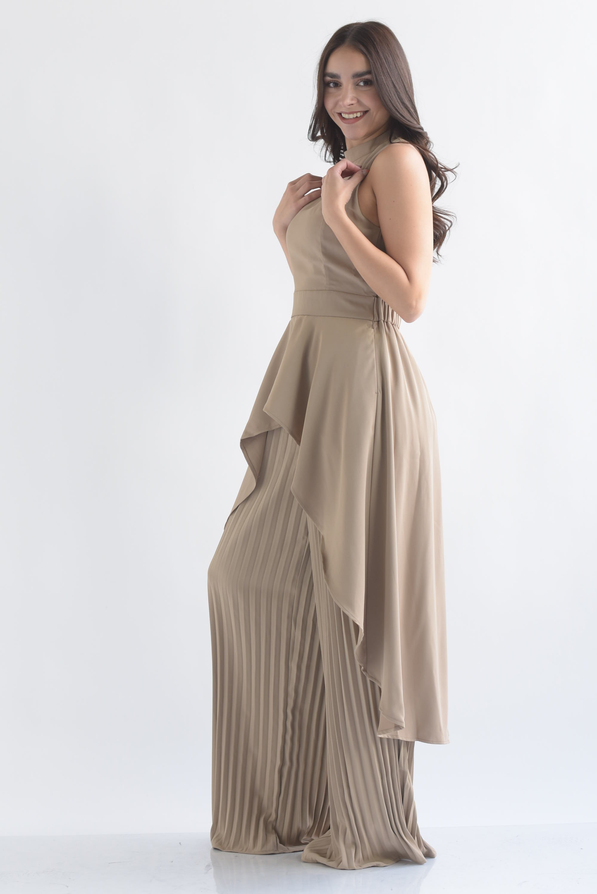 Set Pantalón plisado y Maxi Blusa