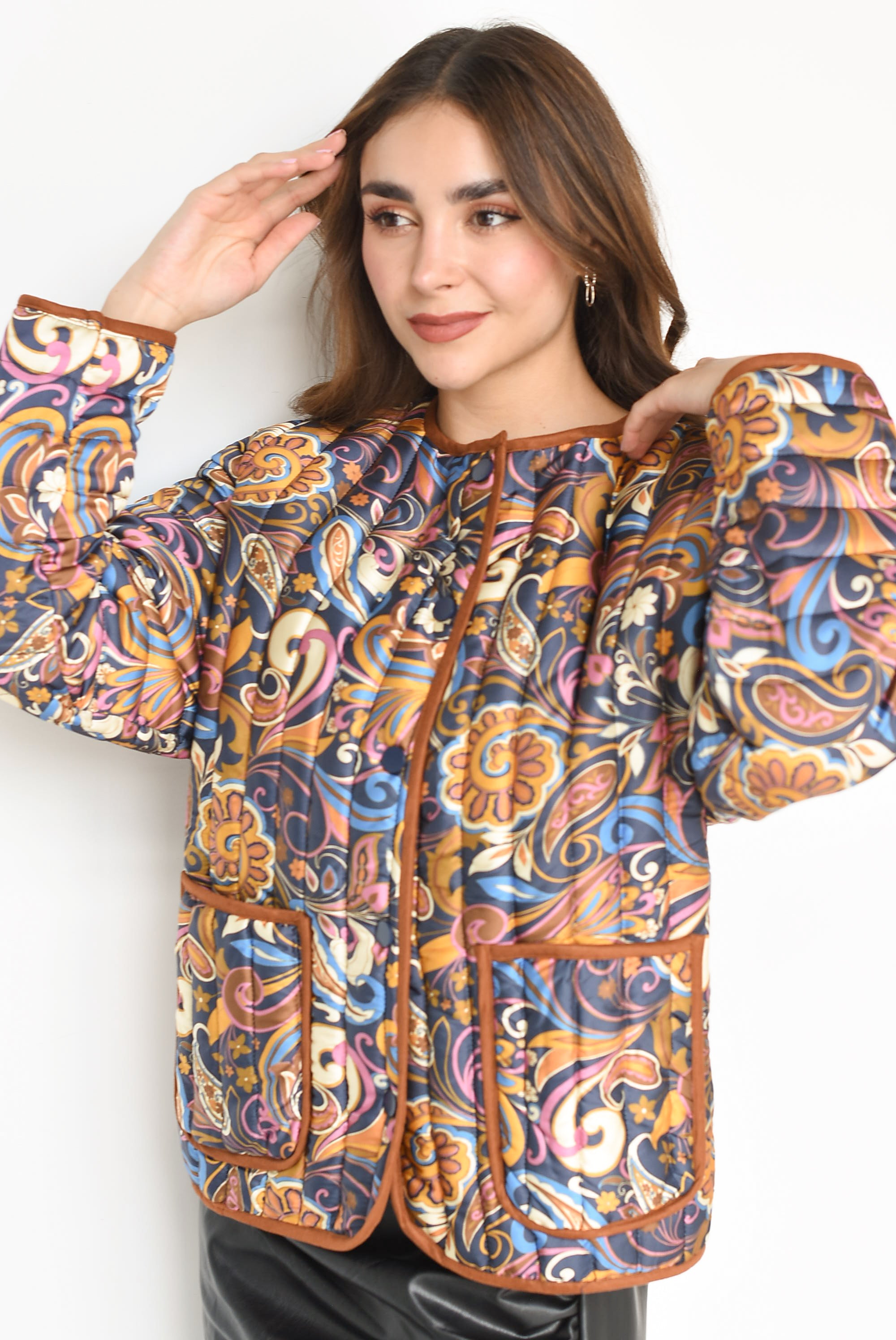 Chamarra acolchada Paisley