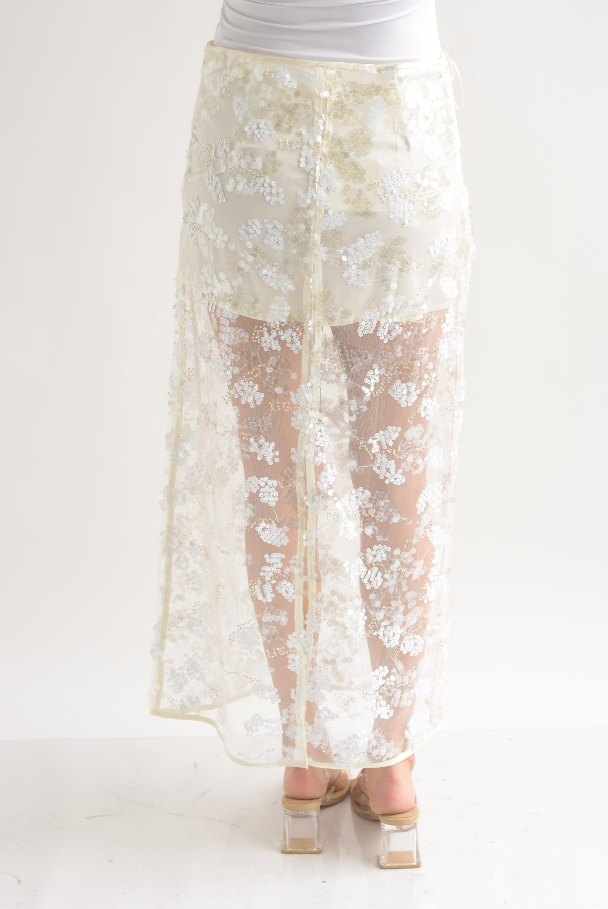 Falda tulle lentejuela