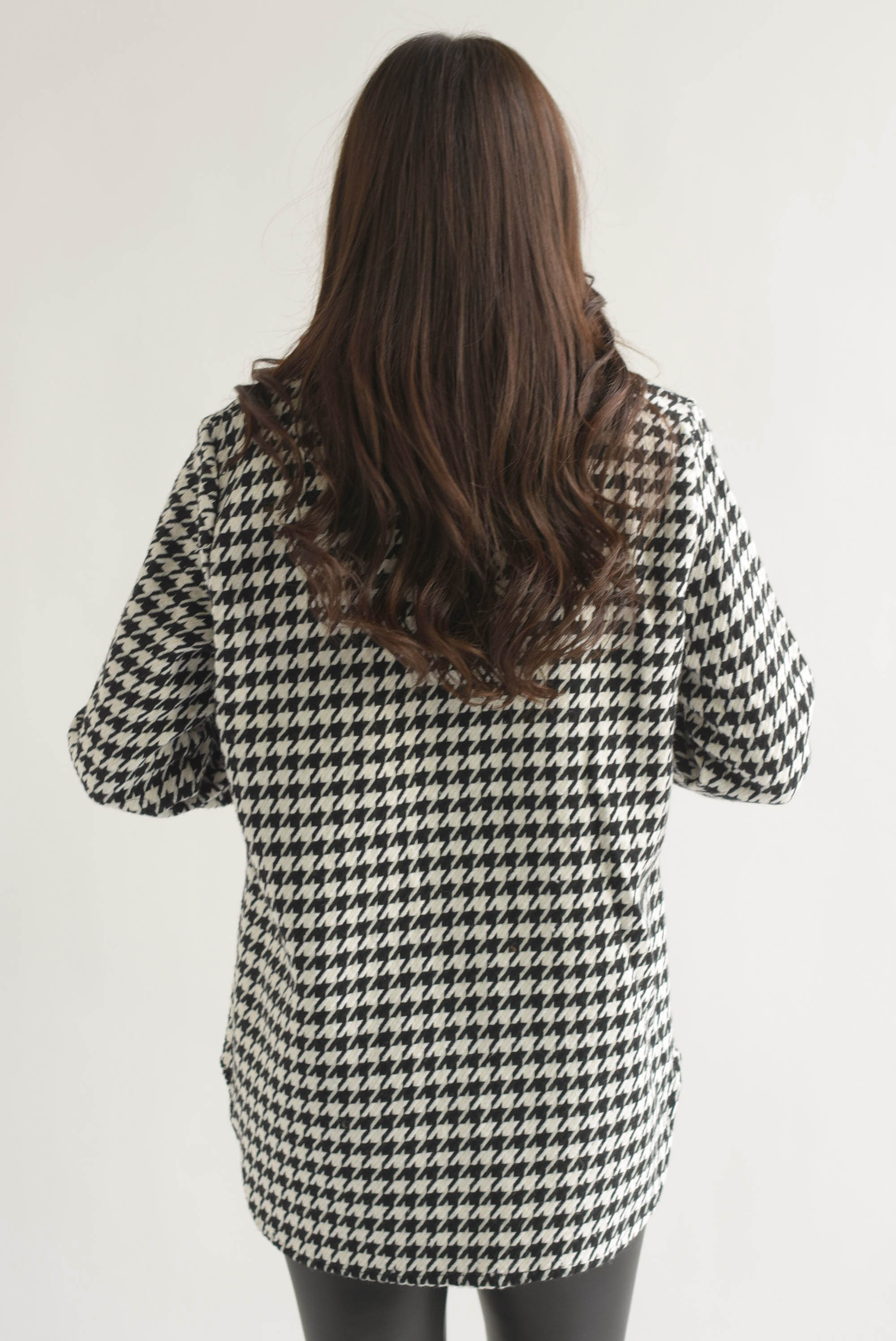 Shacket houndstooth