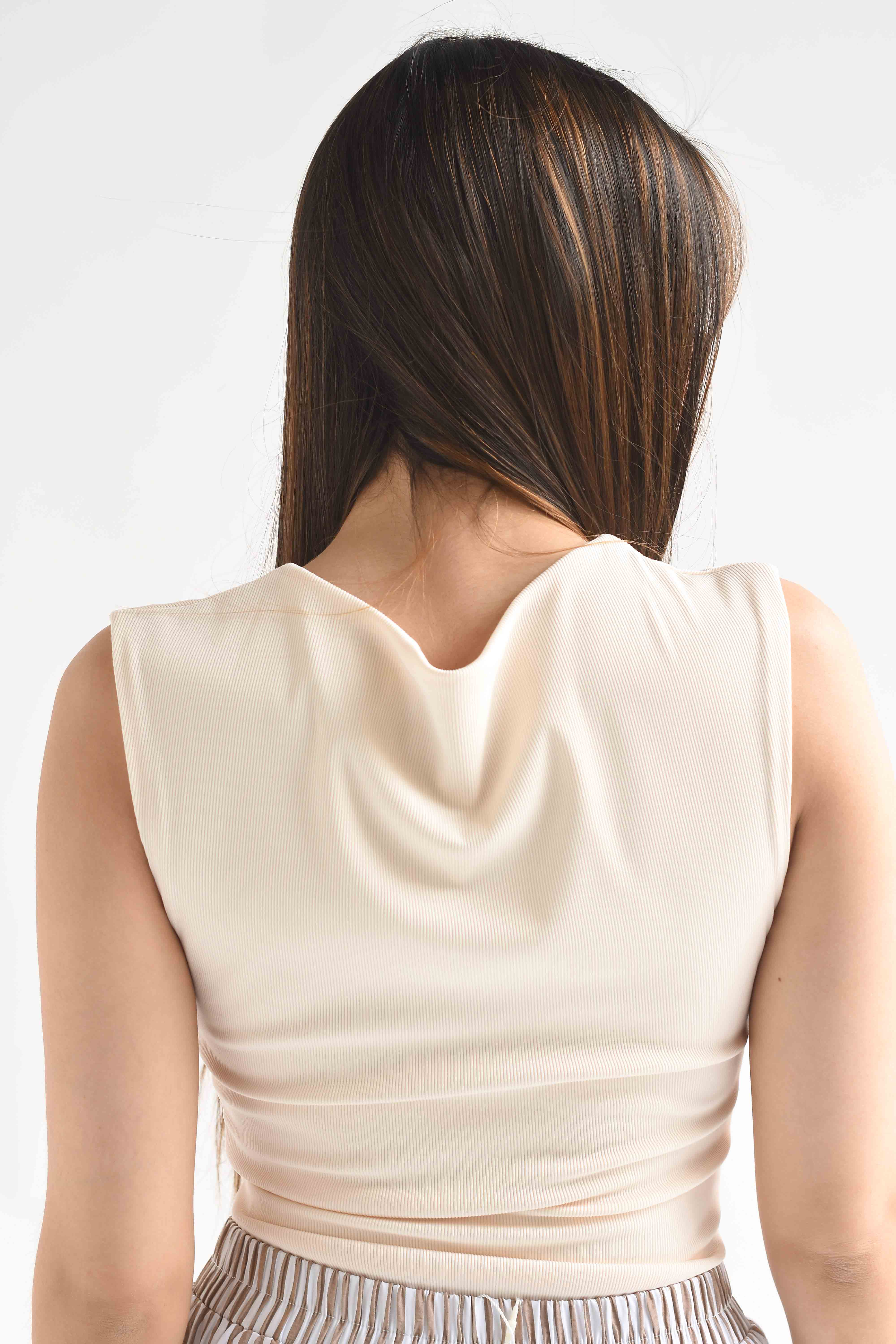 Body canalé cuello cuadrado