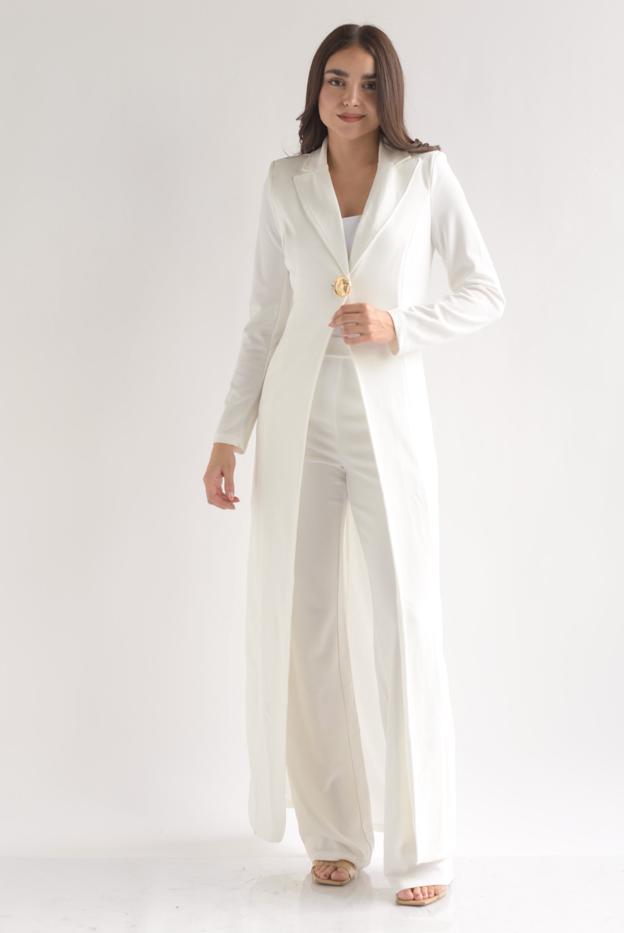 Set Pantalón y Blazer extra largo