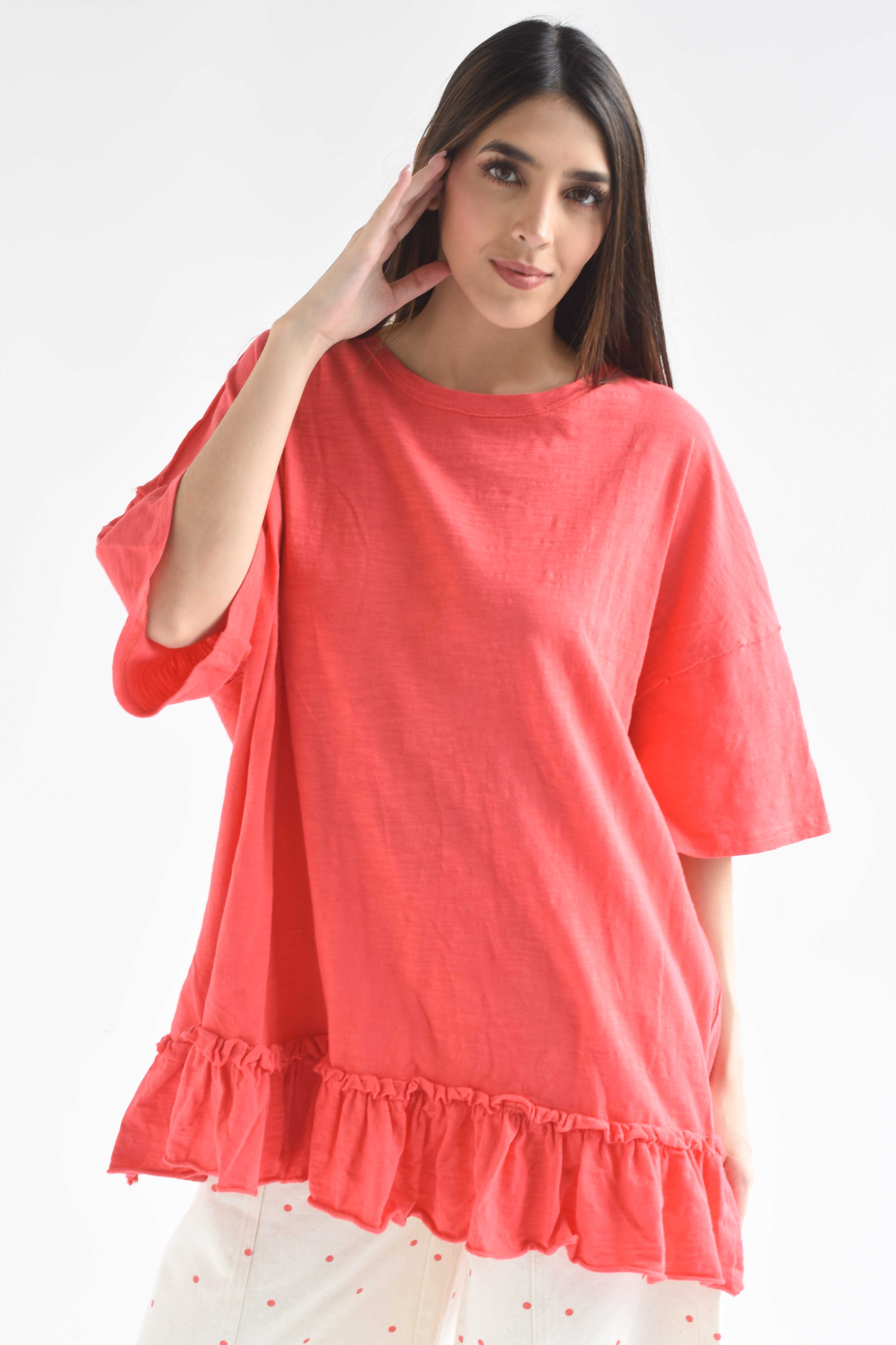 T-Shirt oversize olán
