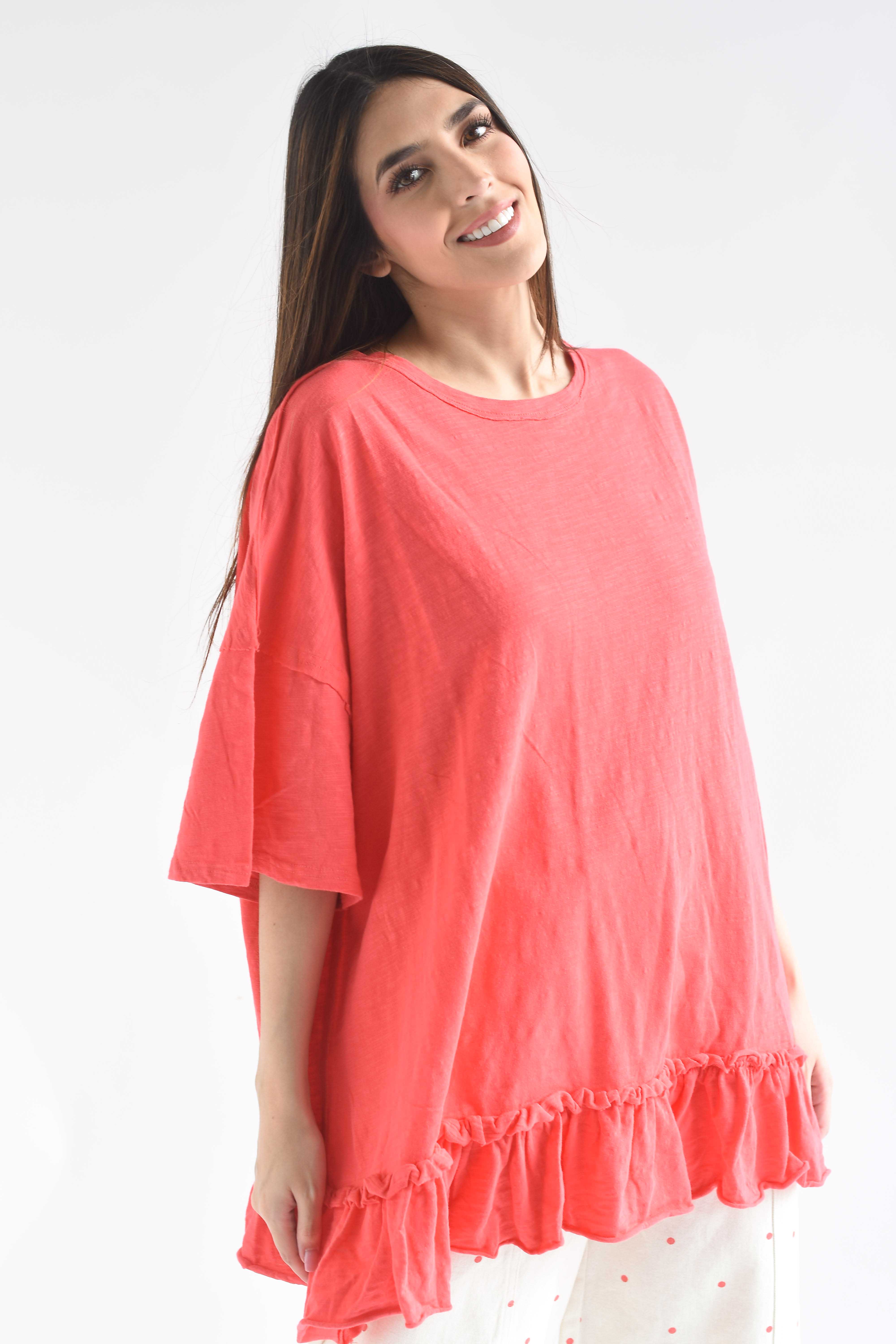 T-Shirt oversize olán