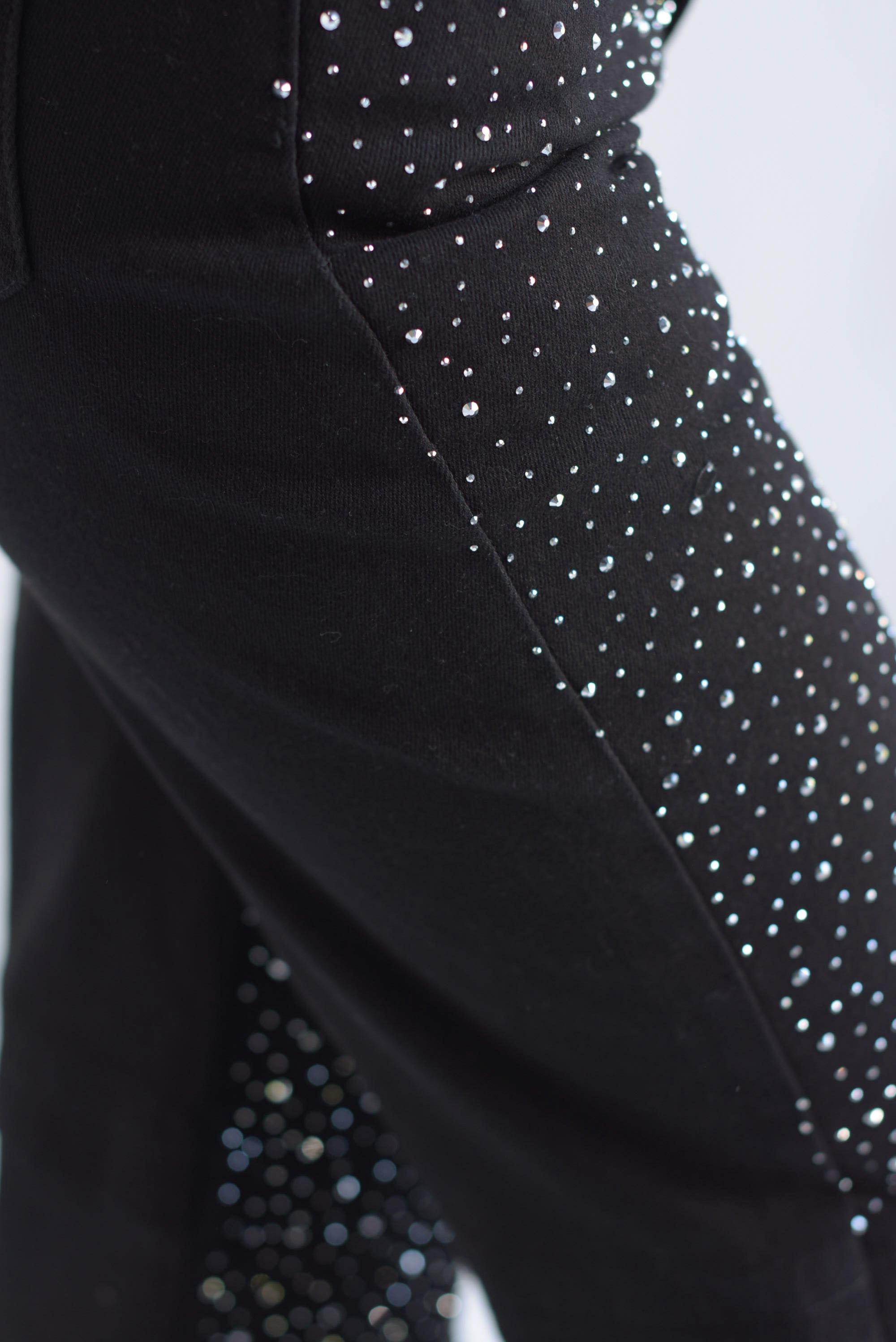 Jeans cargo brillos Negro