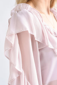 Fashion Styled Blusa manga larga olanes Blush