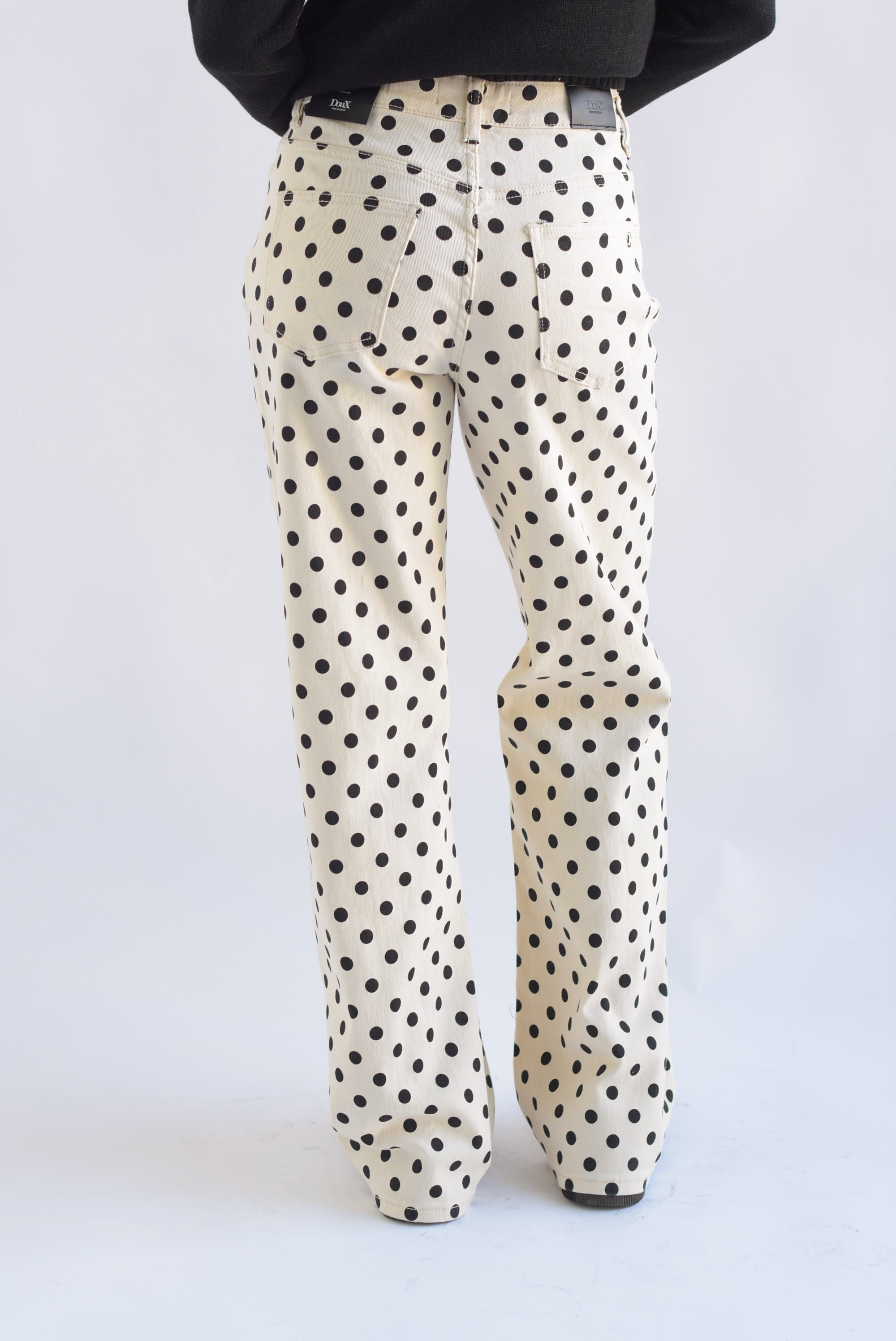 Jeans wide Polka dots