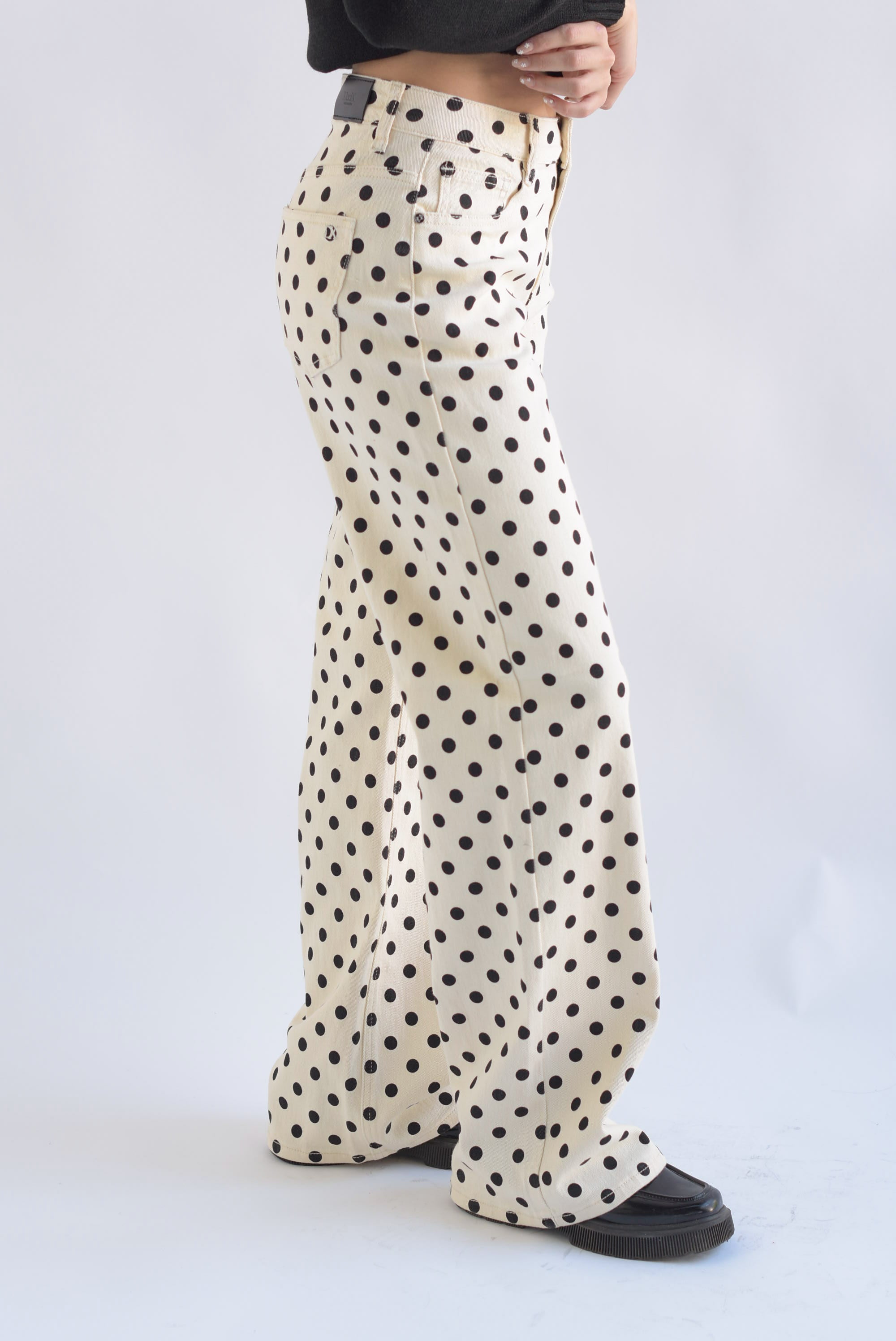 Jeans wide Polka dots