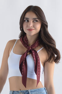 Fashion Styled Mascada polka dots Vino