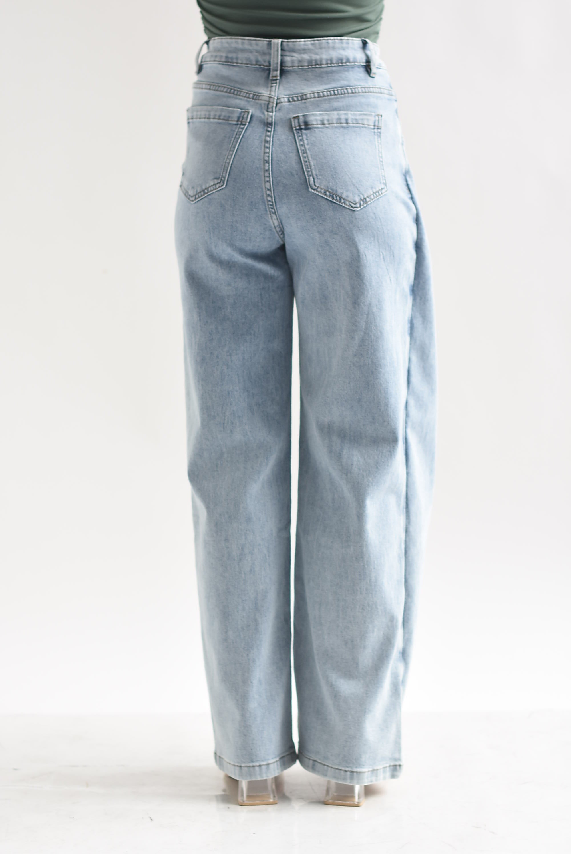Jeans faldón pretina envolvente