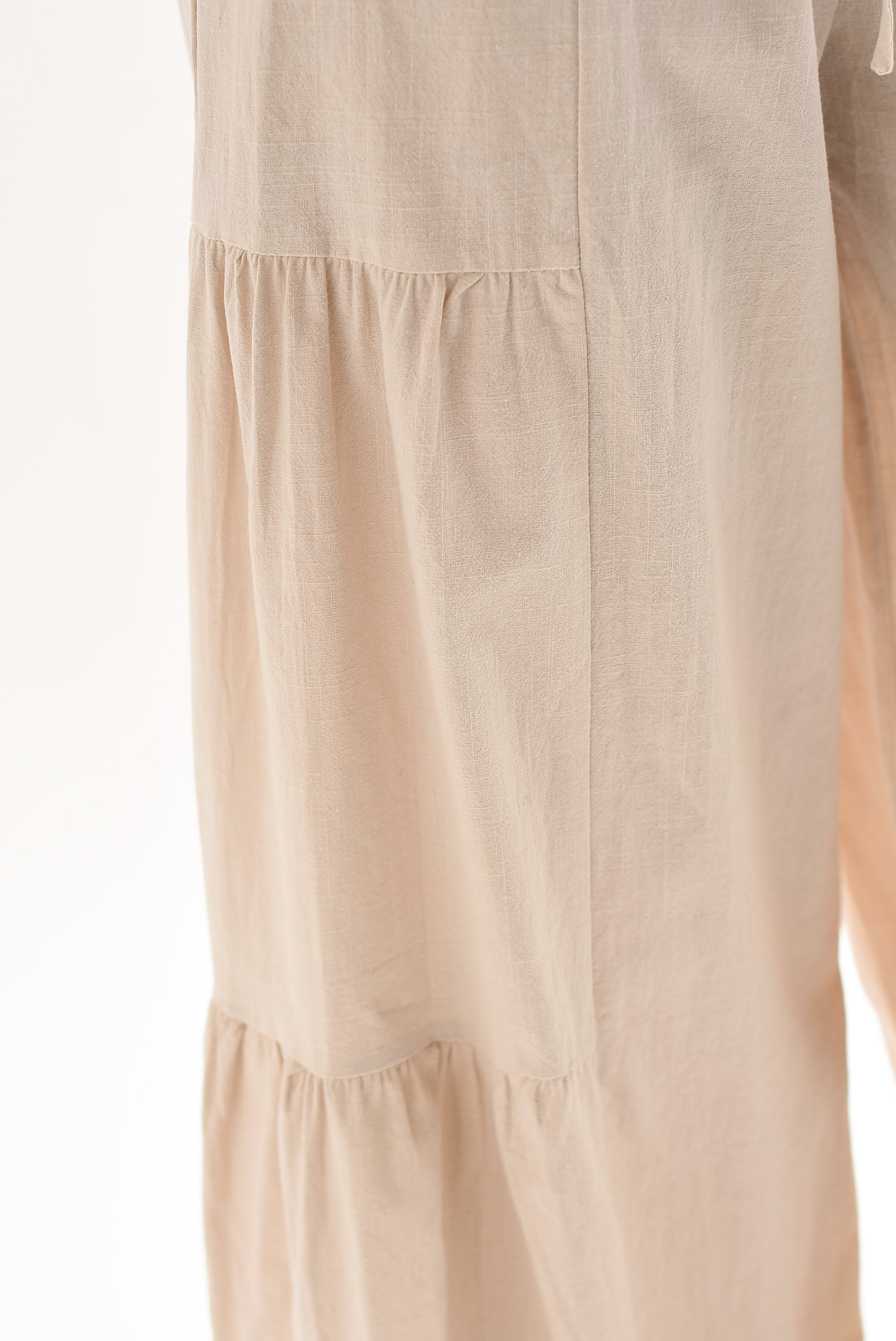 Pantalón boho algodón Crudo