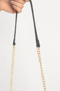 Fashion Styled Bolsa suede flecos Negro