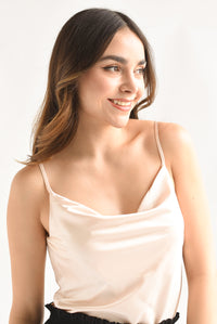 Fashion Styled Top lencero tirante  Ivory