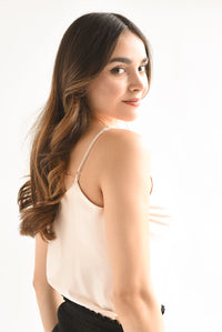 Fashion Styled Top lencero tirante  Ivory