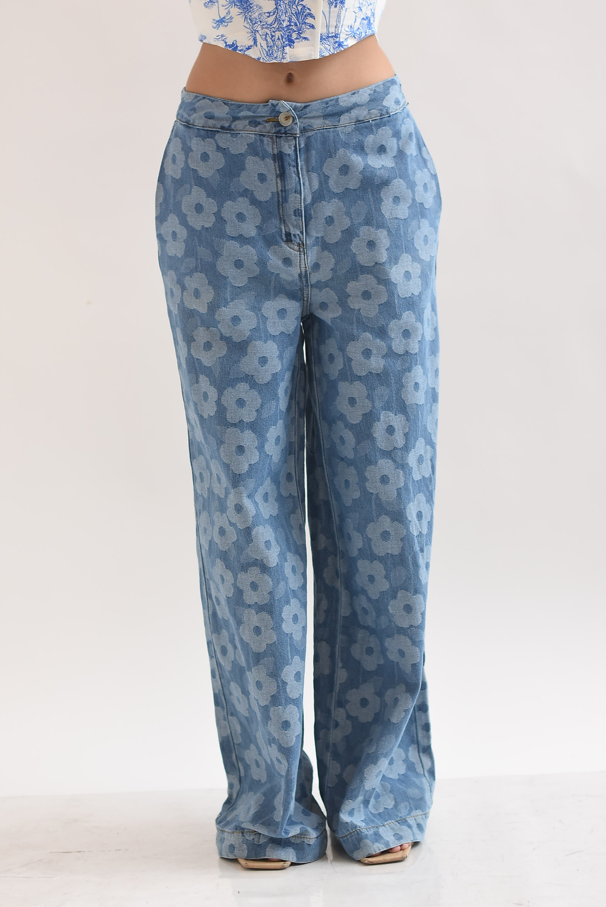 Jeans wide flores