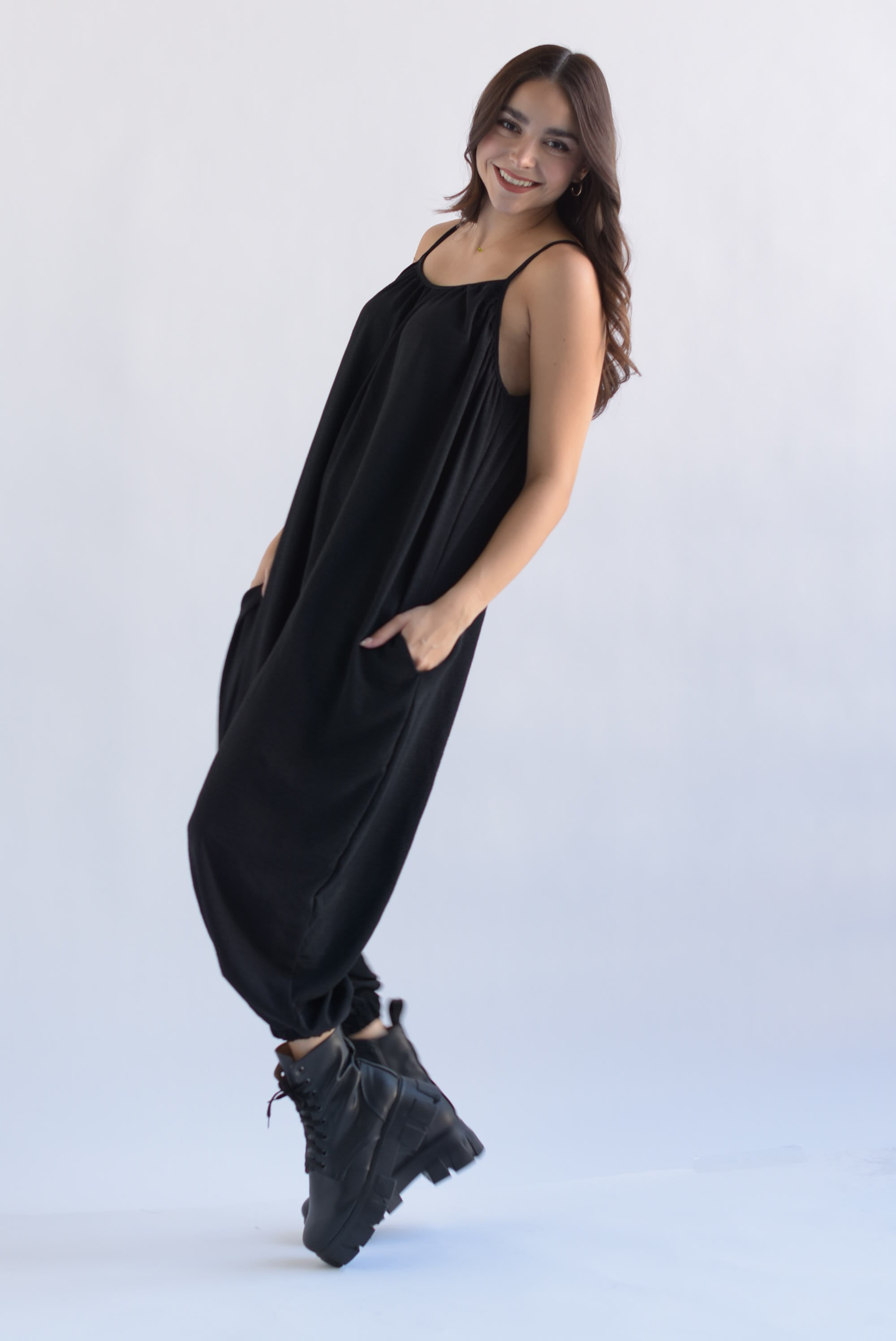 Jumpsuit globo Negro