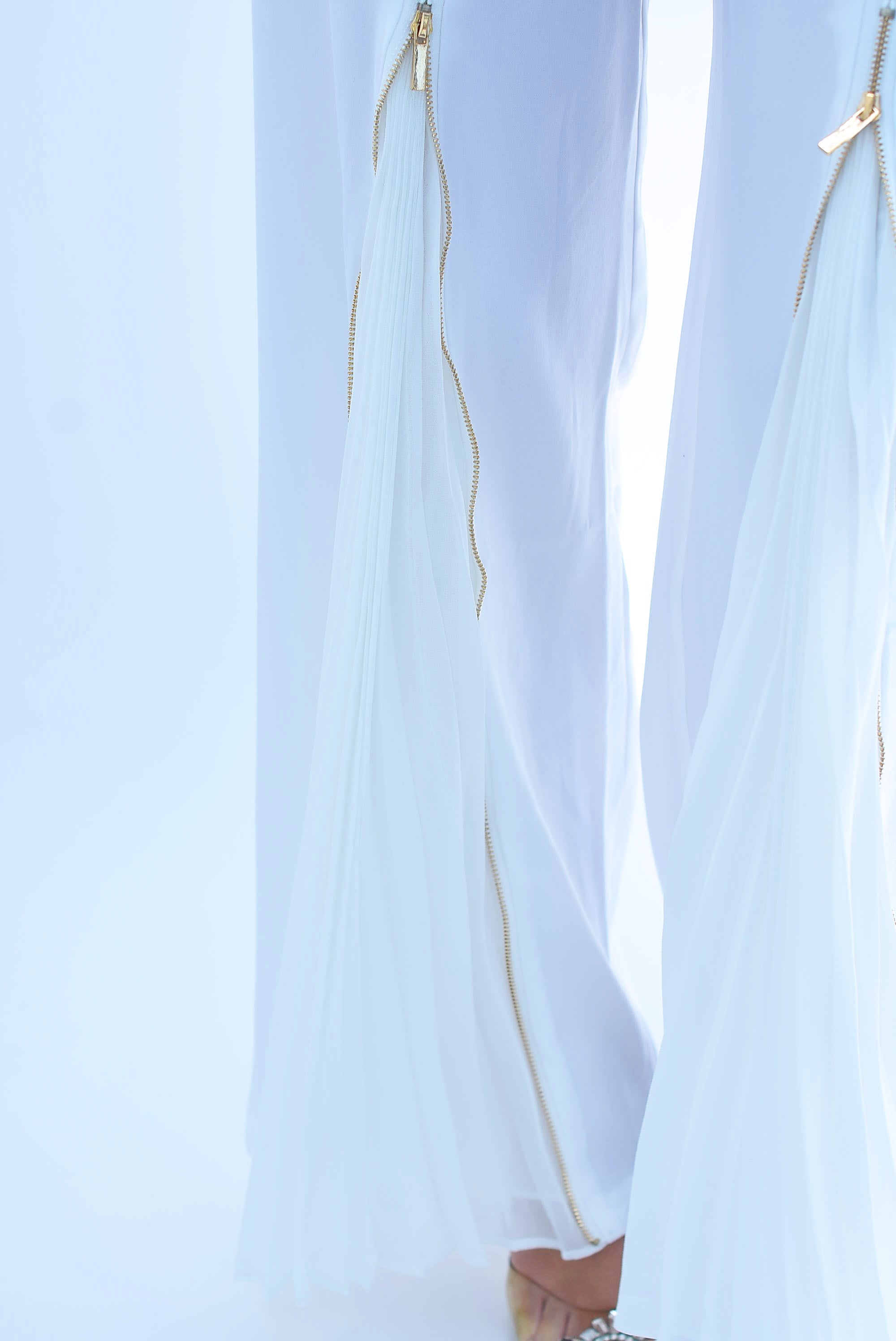 Set Pantalón y Blazer con nudo Blanco