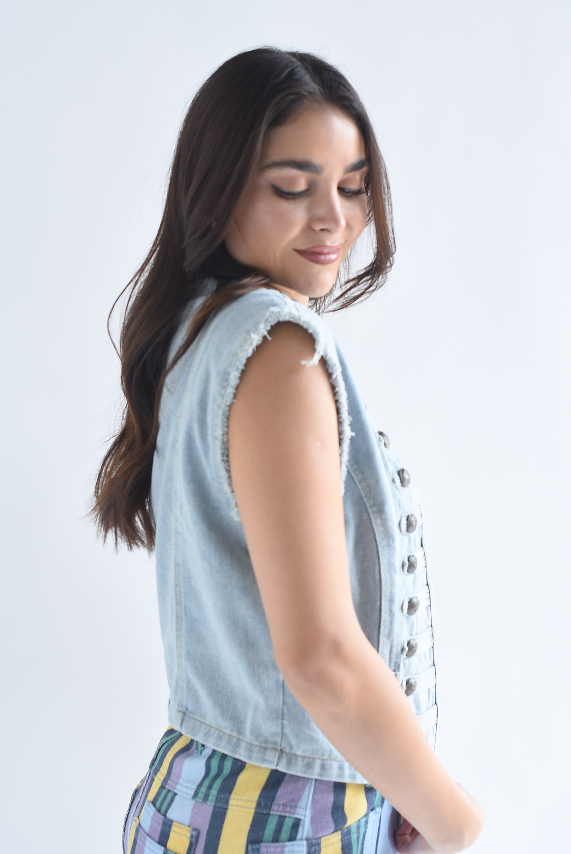 Chaleco Denim militar