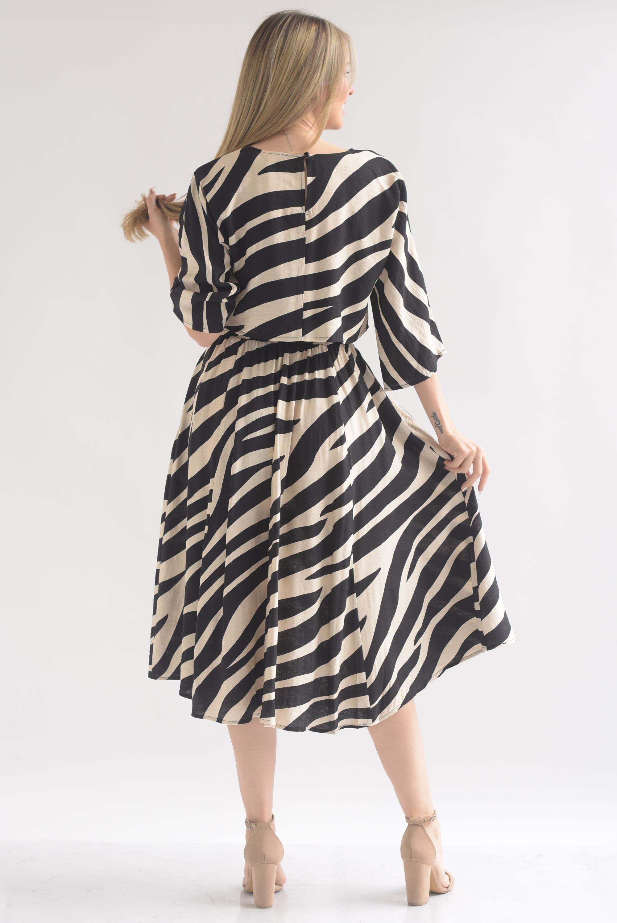 Set Falda y Blusa crop zebra