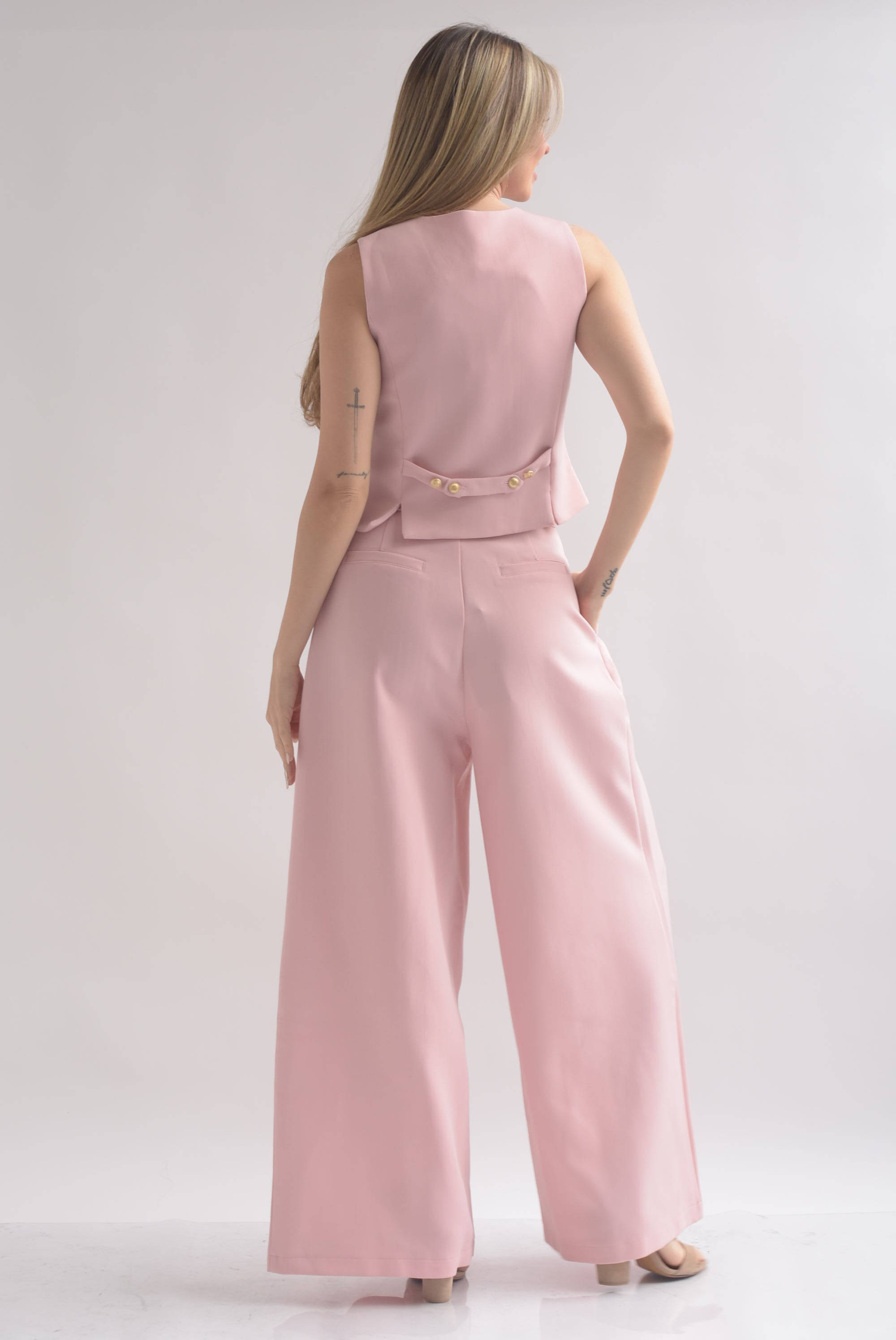 Set Pantalón súper wide y Chaleco