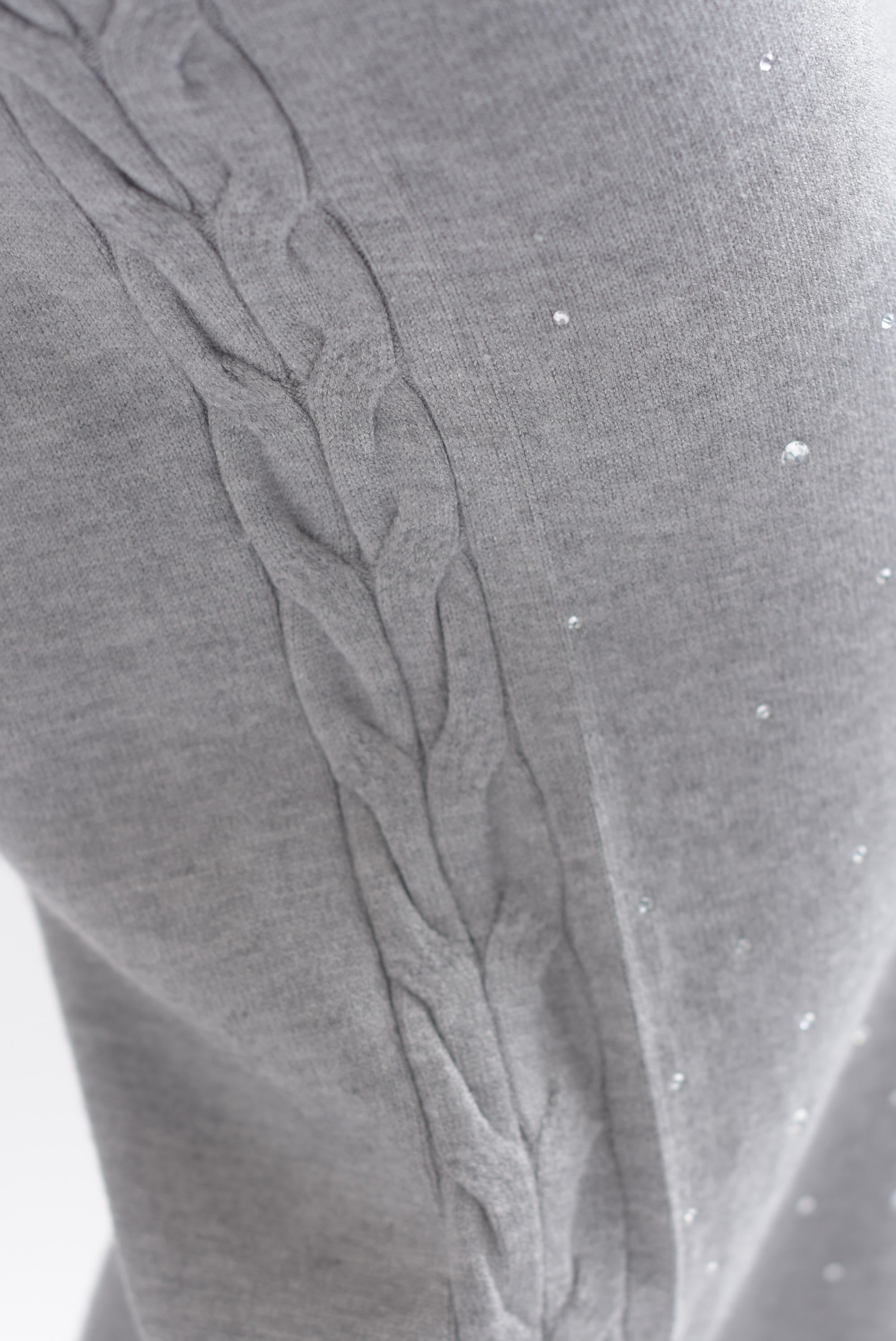 Set Pantalón brillos y Sweater punto canalé