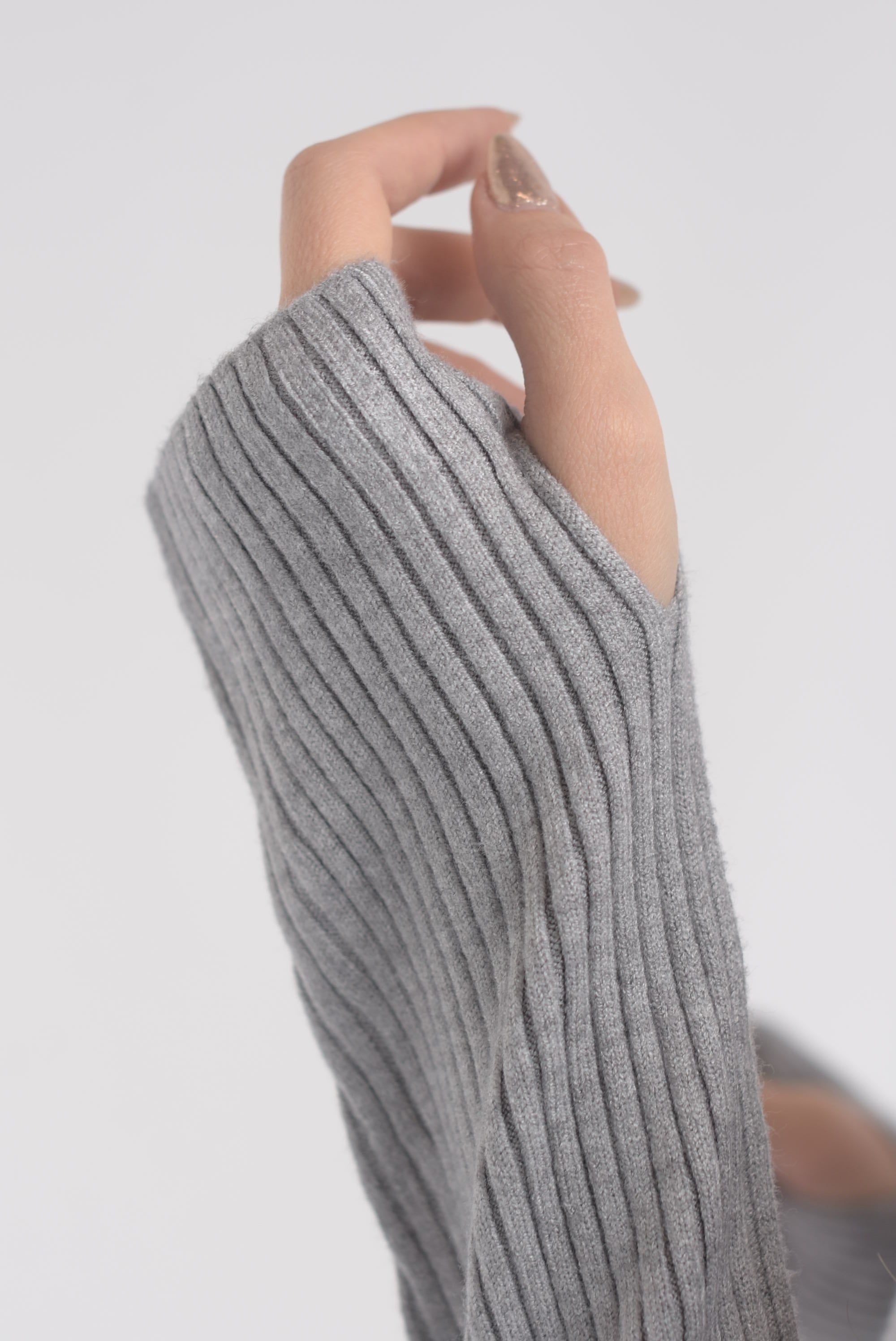 Set Pantalón brillos y Sweater punto canalé