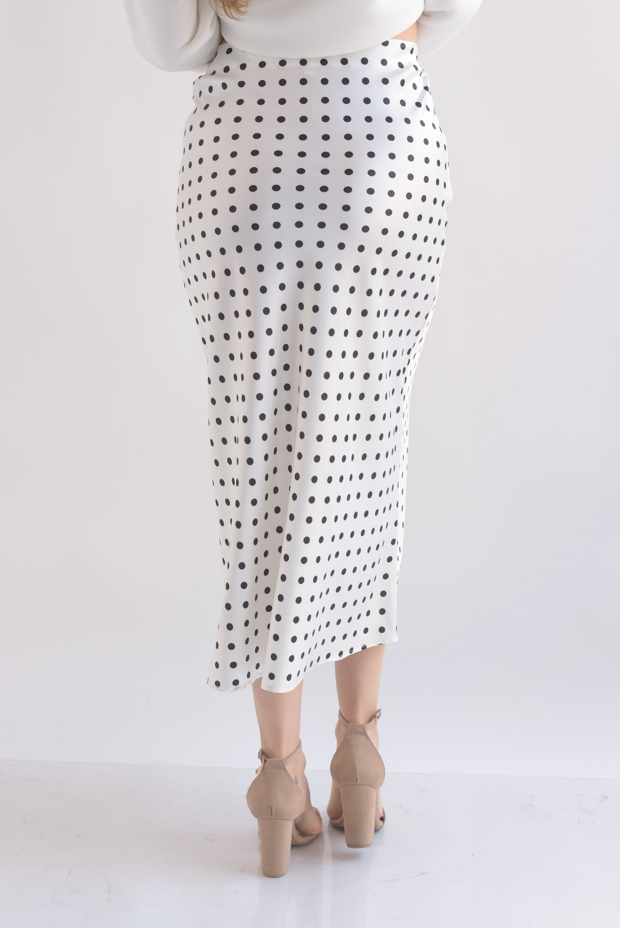 Falda lencera polka dots