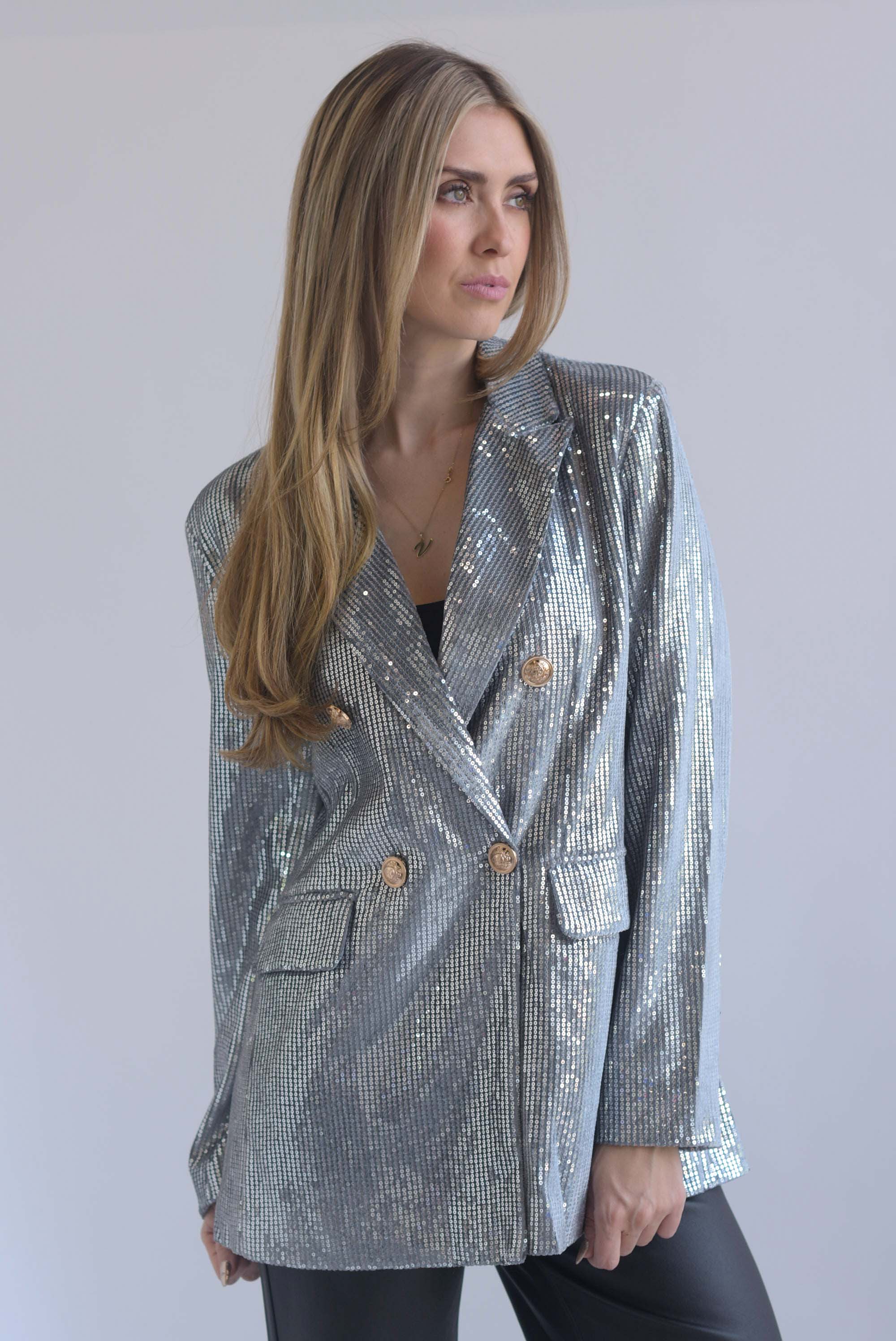 Blazer terciopelo lentejuela