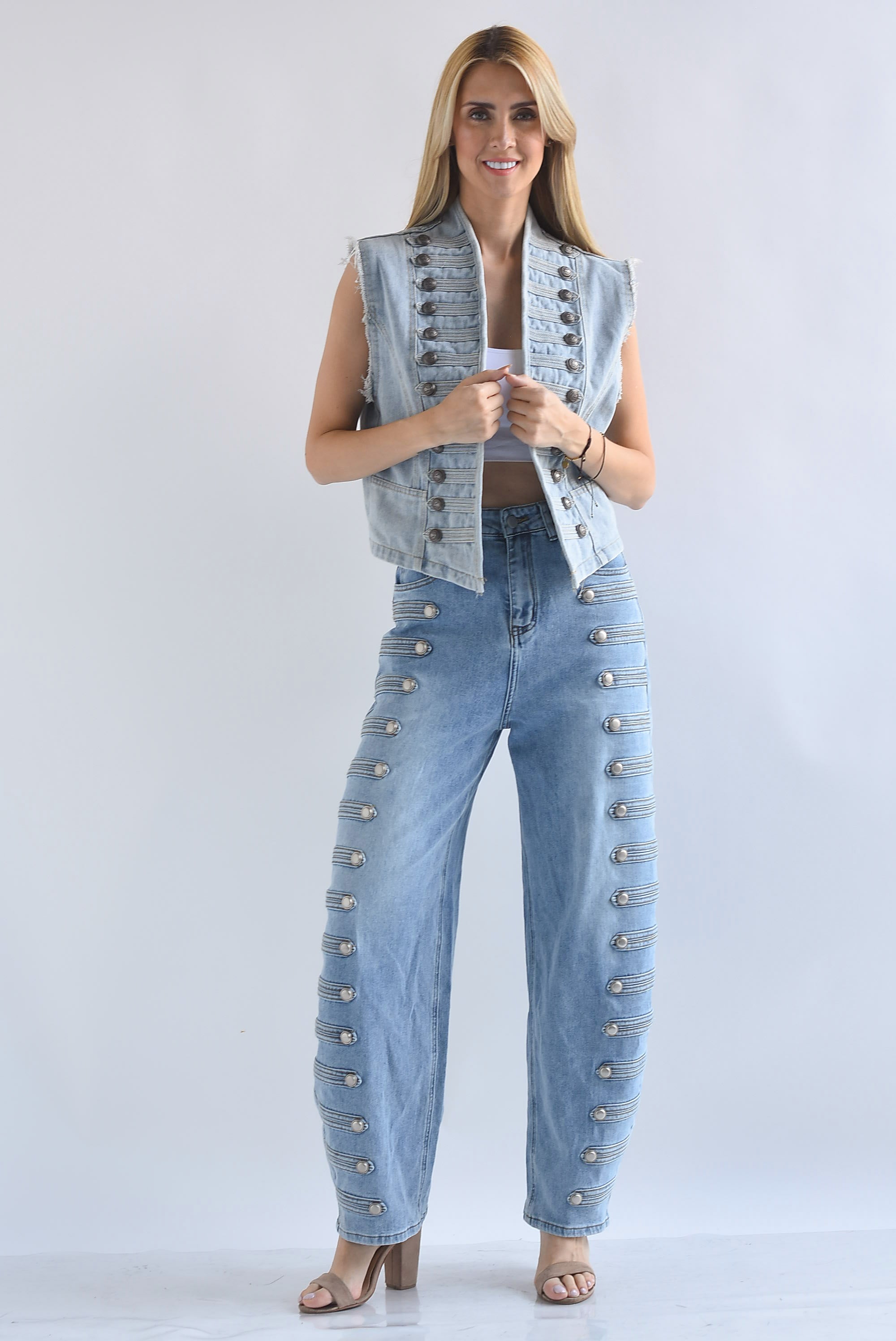 Jeans barrel militar