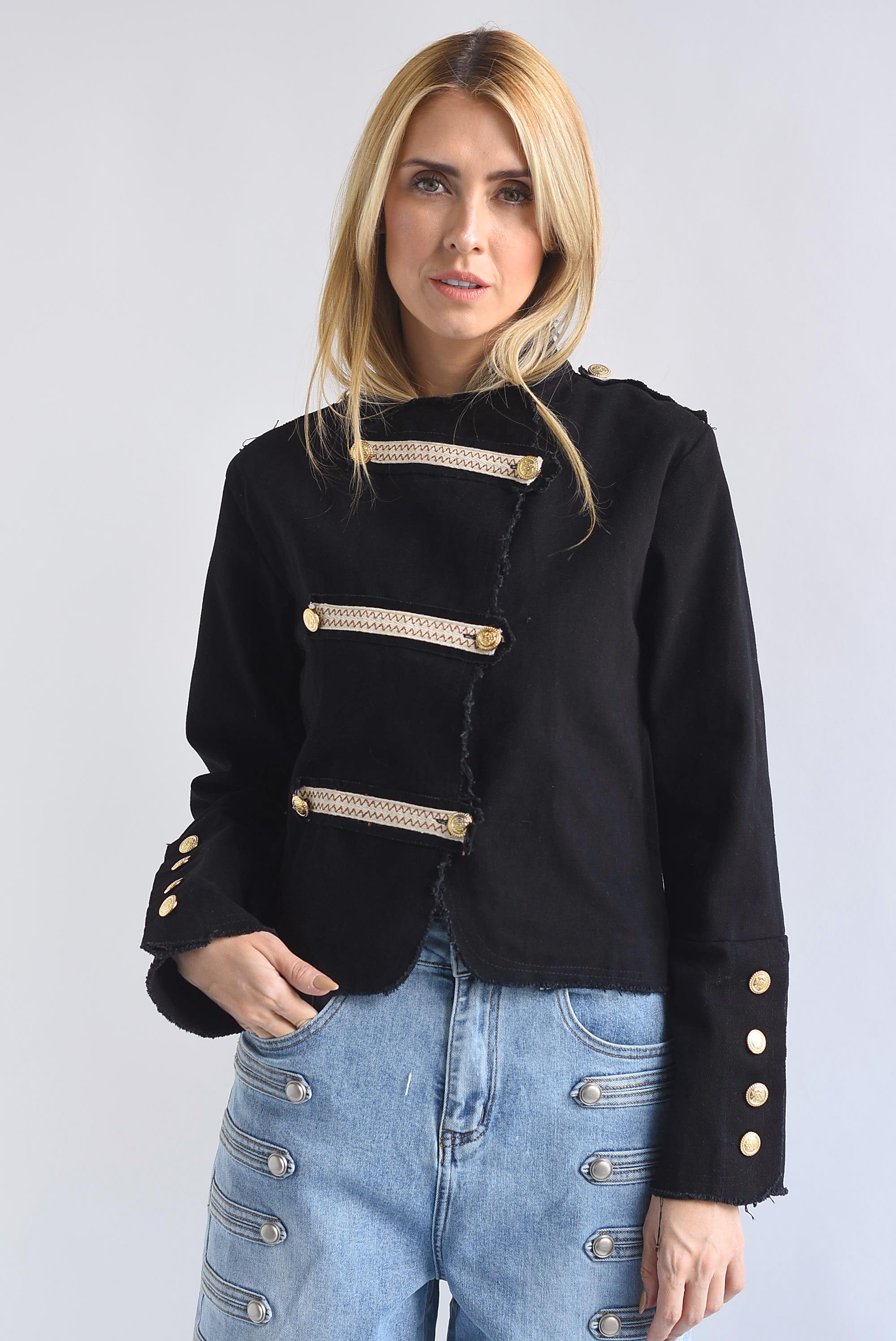 Blazer Denim militar