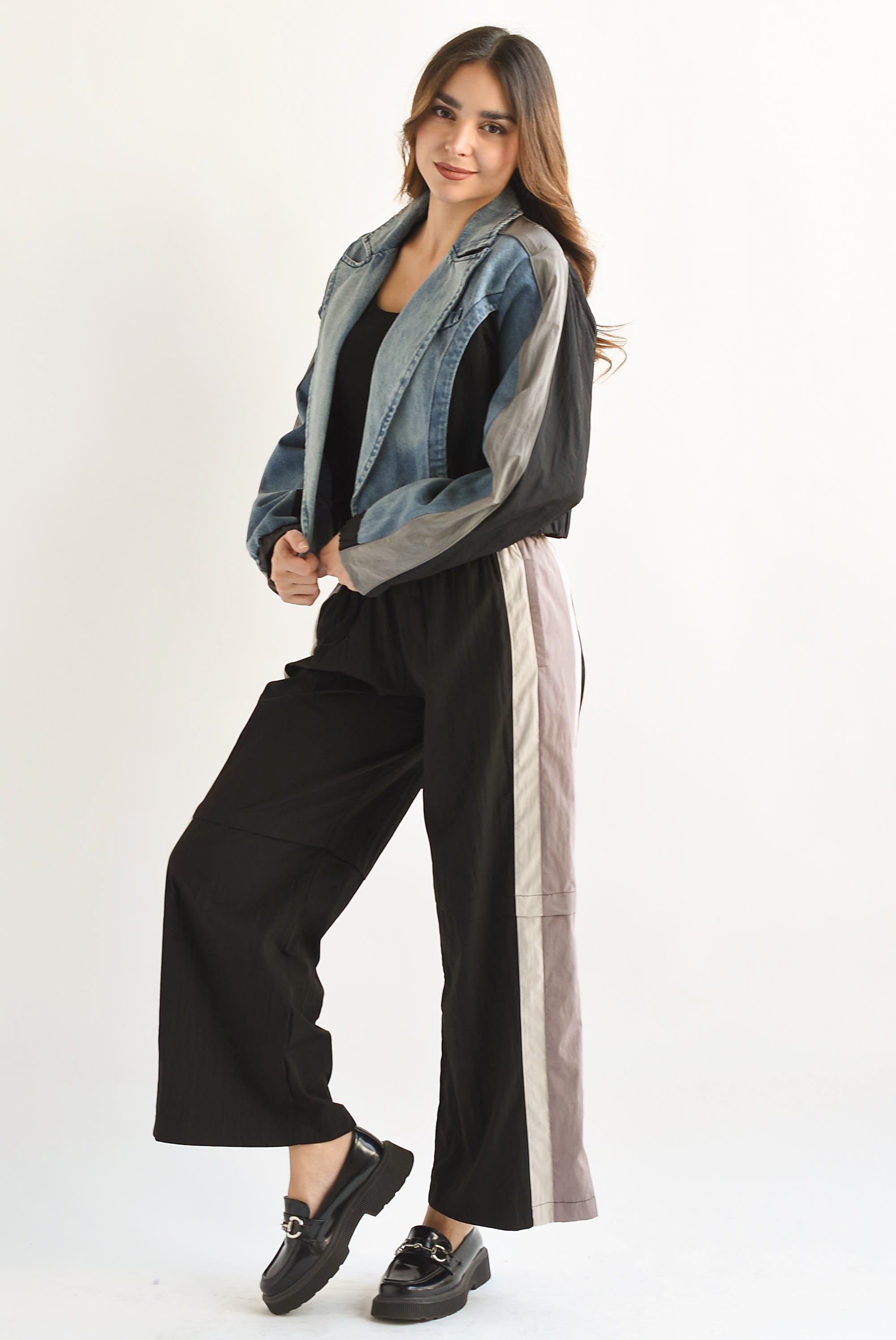 Chamarra Denim Parachute