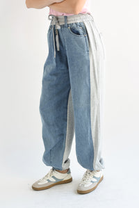 Fashion Styled Pantalón jogger denim algodón Gris