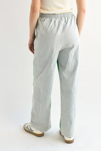 Fashion Styled Pantalón track denim jareta Verde