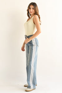 Fashion Styled Jeans wide leg track