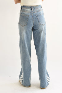 Fashion Styled Jeans wide leg track