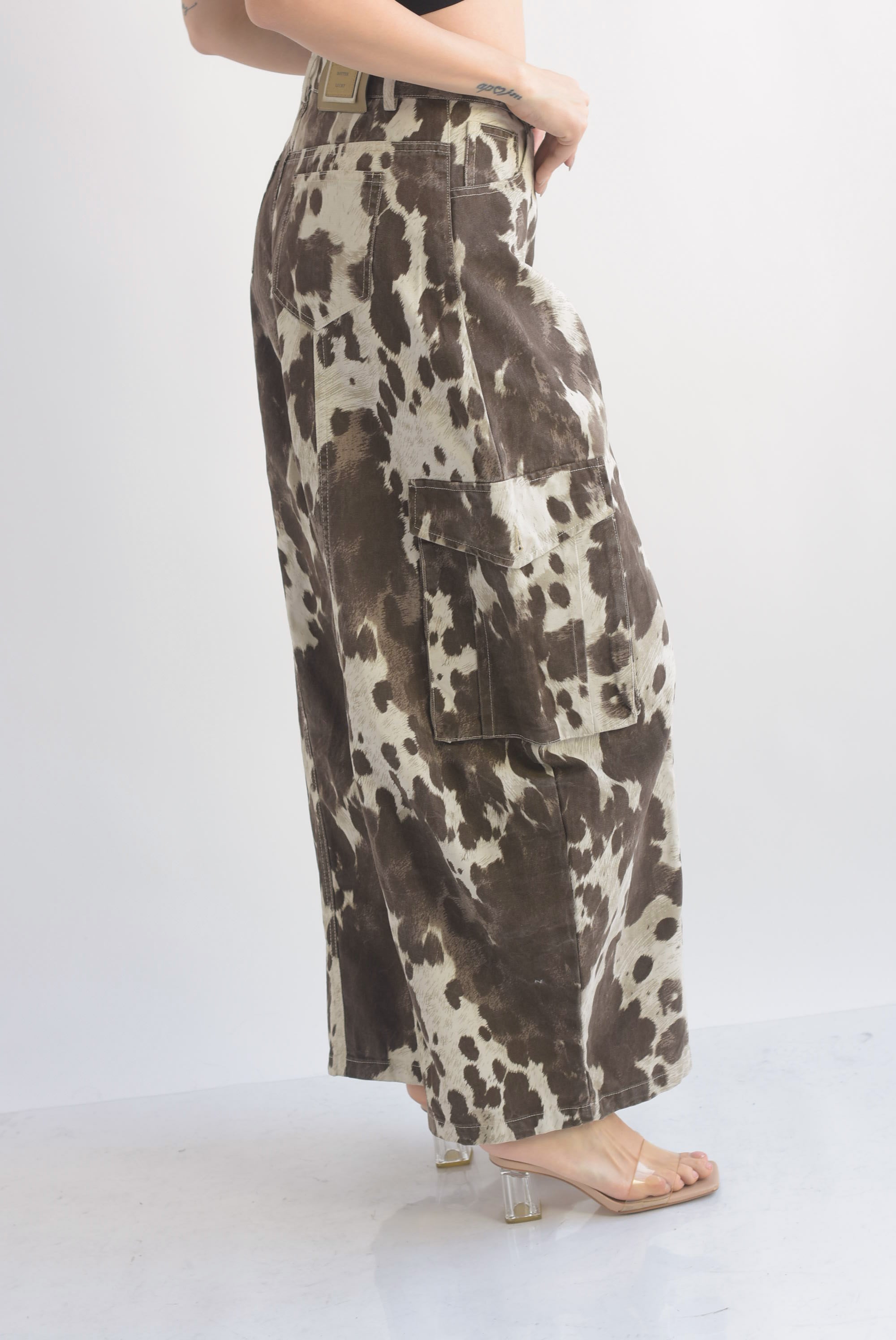 Jeans barrel cargo cow