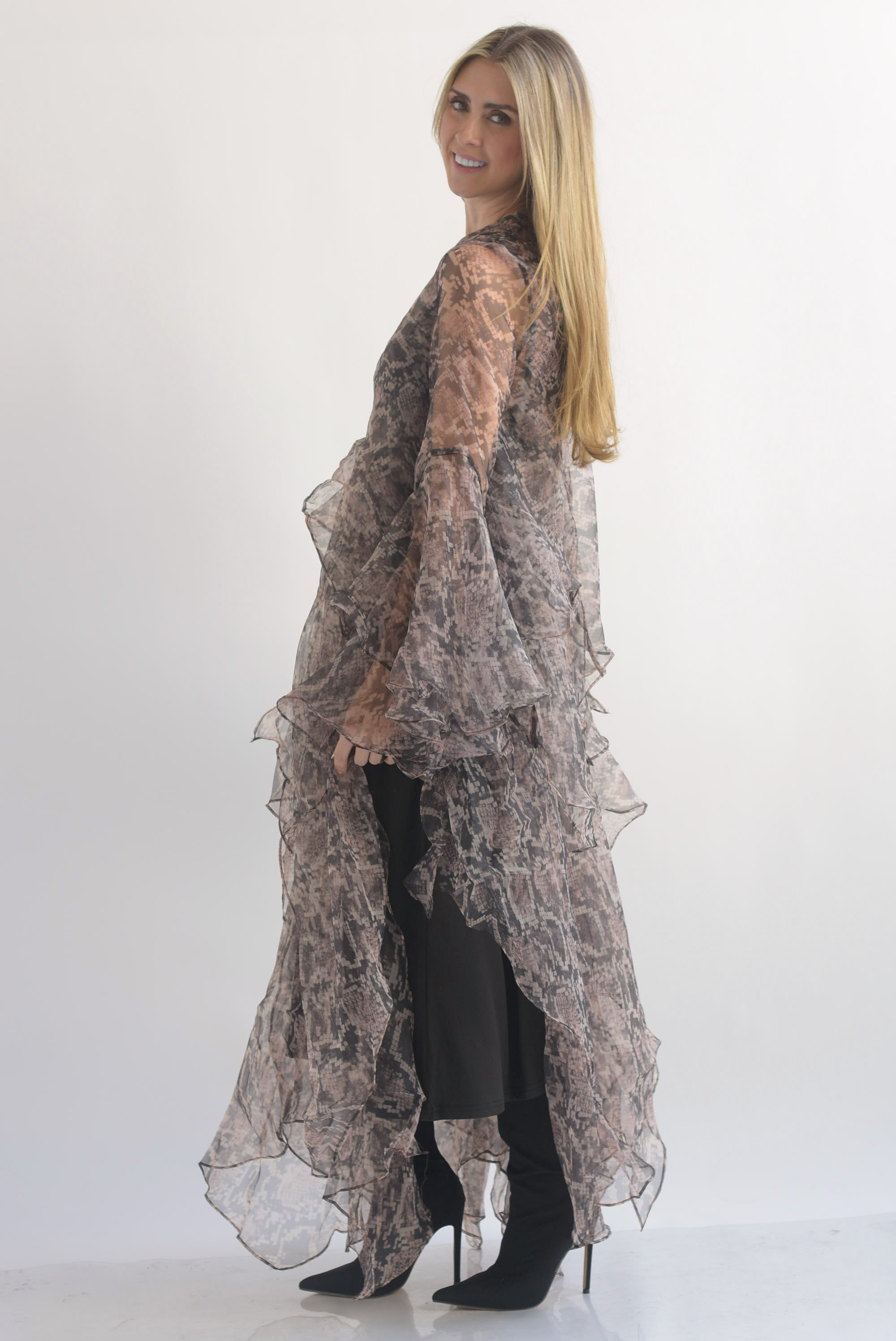 Vestido olanes múltiples snake print