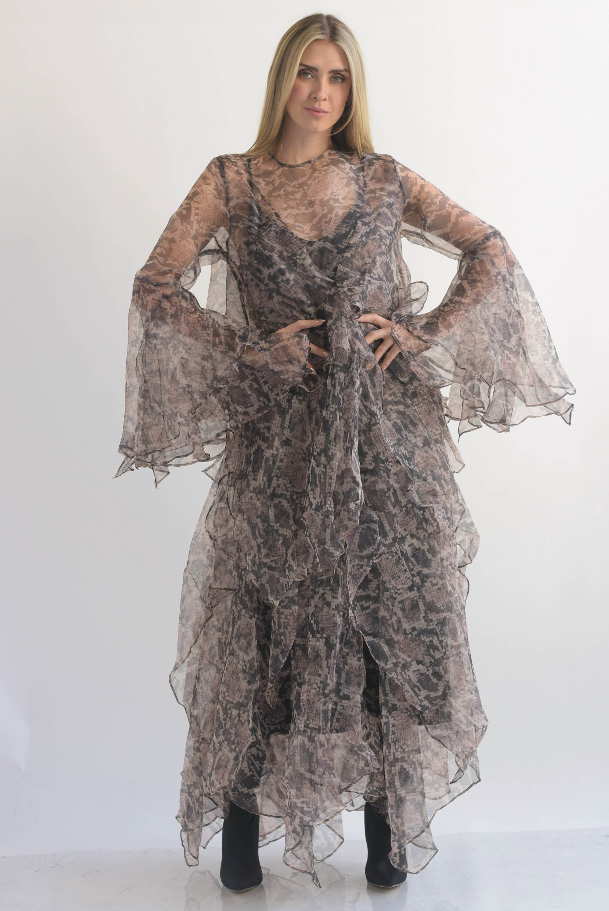 Vestido olanes múltiples snake print