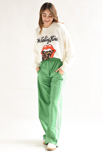 Fashion Styled Pantalón nylon track Verde