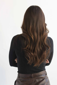 Fashion Styled Blusa punto cuello perkins Negro