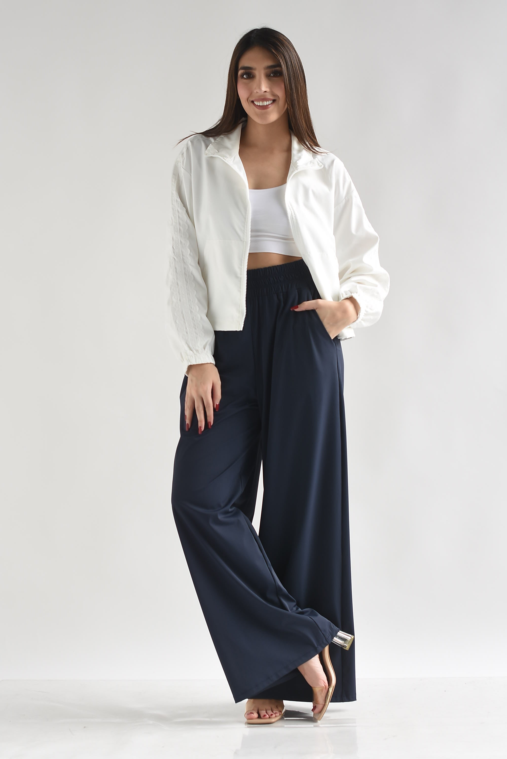 Pantalón sport wide leg